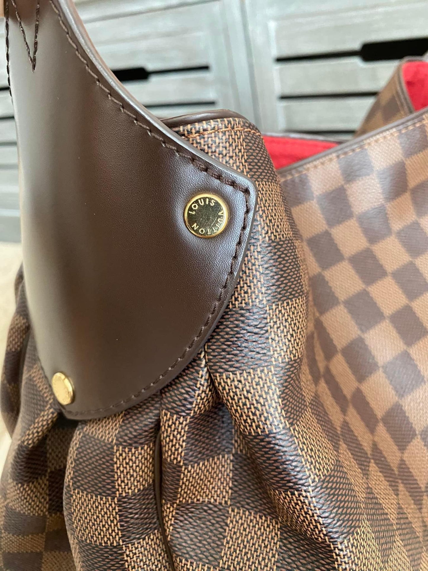 Louis Vuitton Reggia Hobo Damiere Ebene