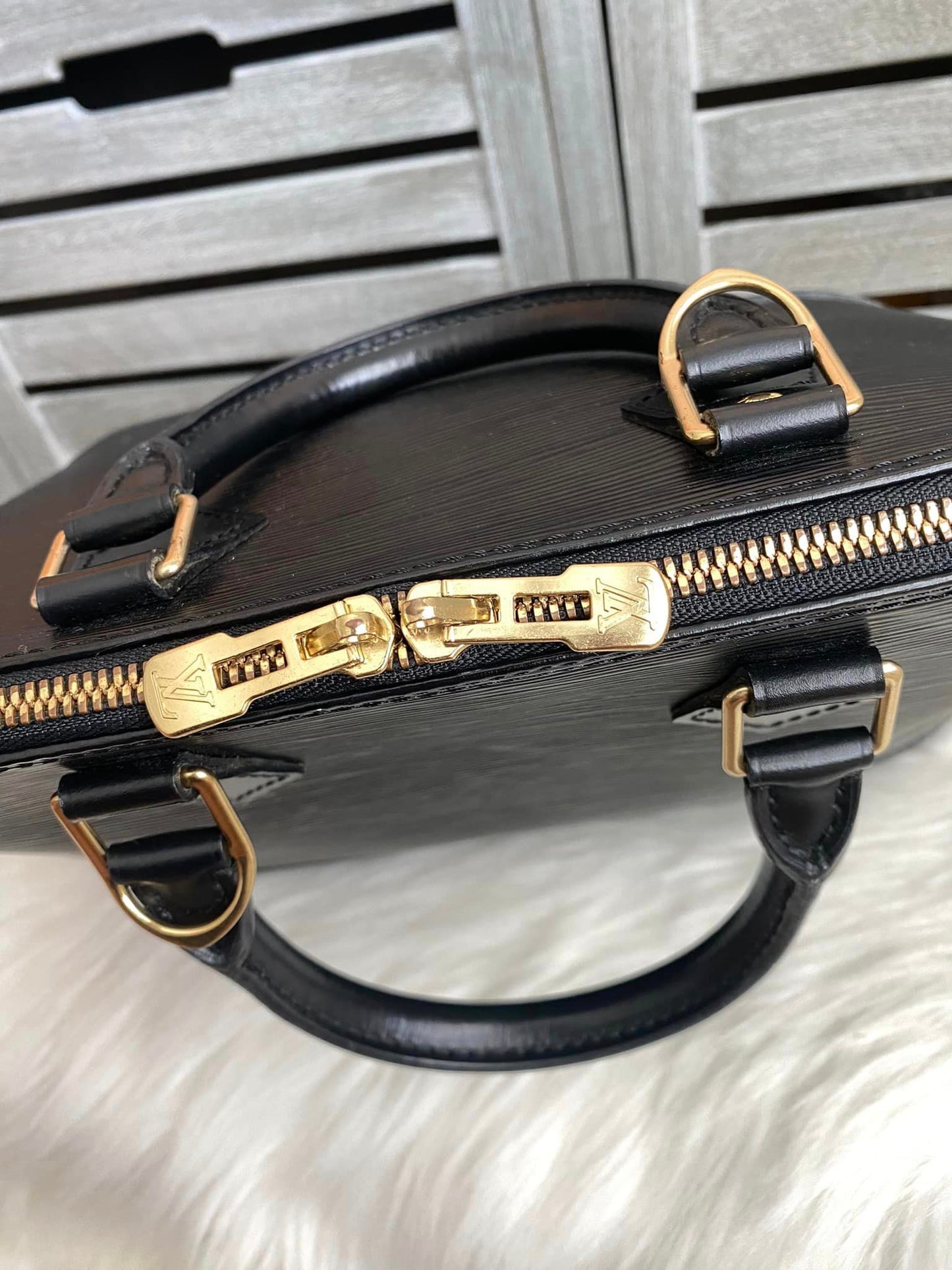 Louis Vuitton Alma PM Black Epi