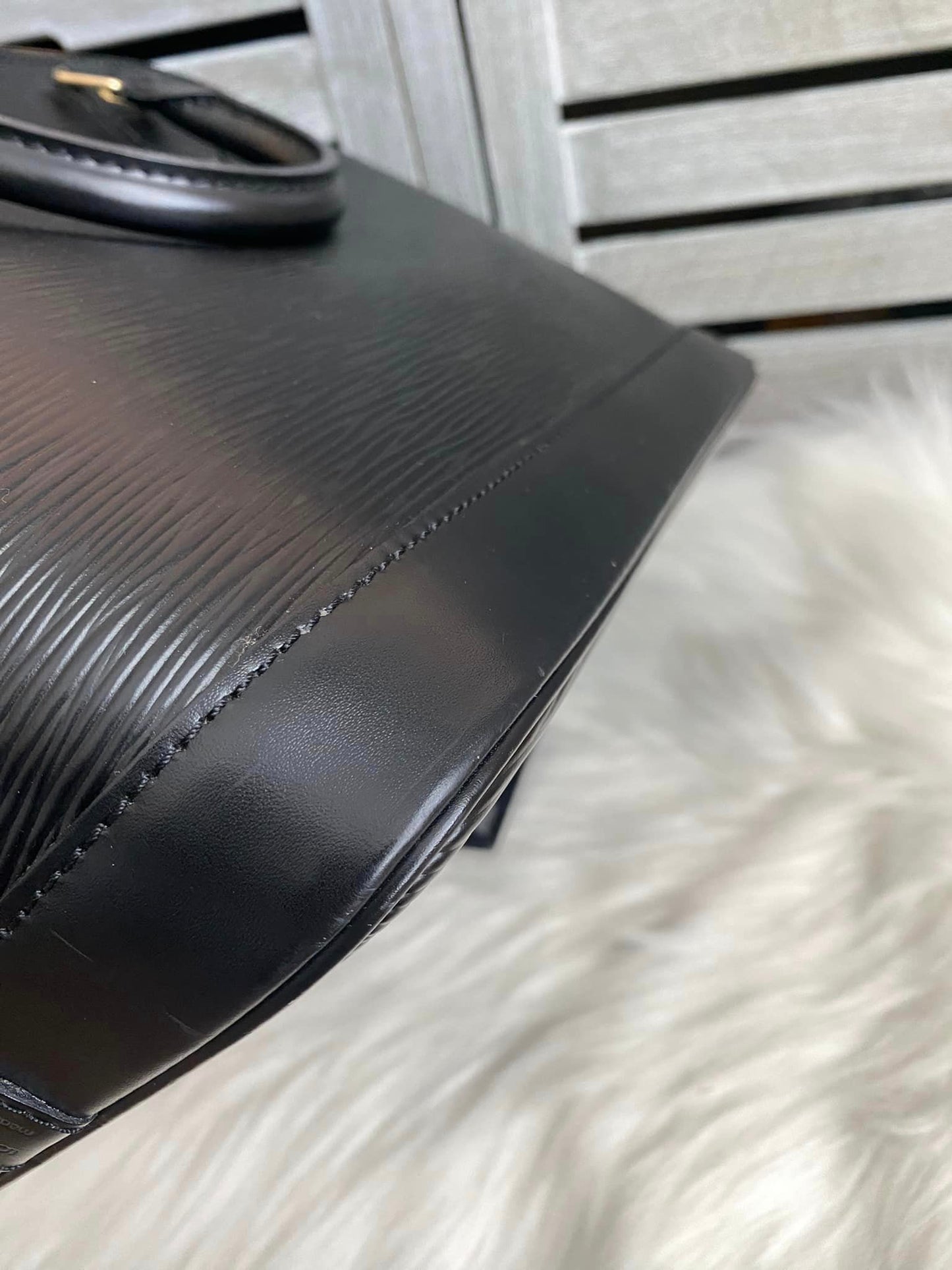 Louis Vuitton Alma PM Black Epi