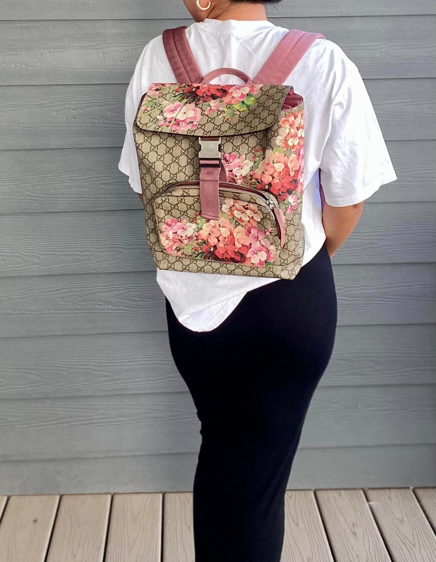 Gucci GG Supreme Blooms Backpack