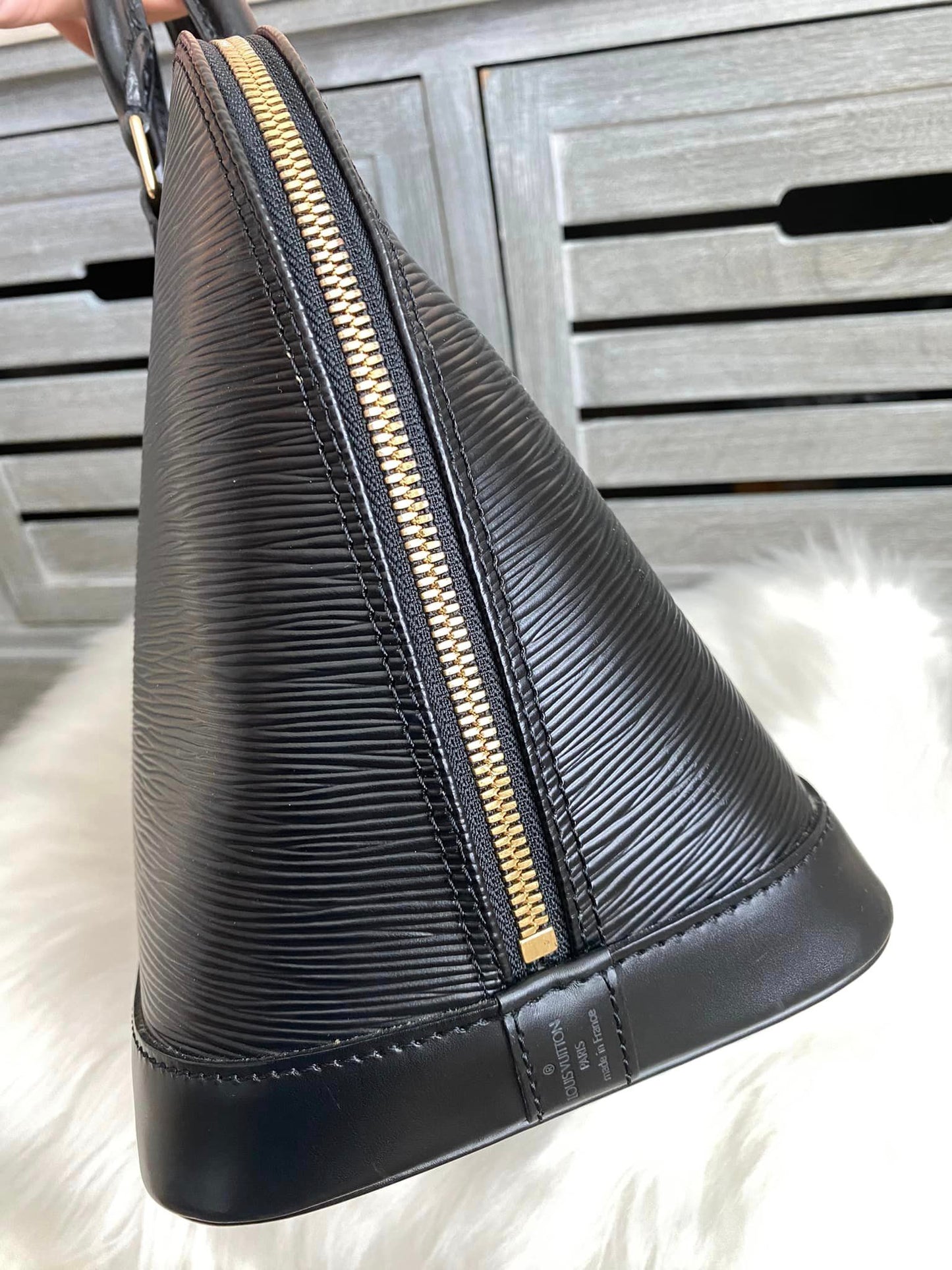 Louis Vuitton Alma PM Black Epi