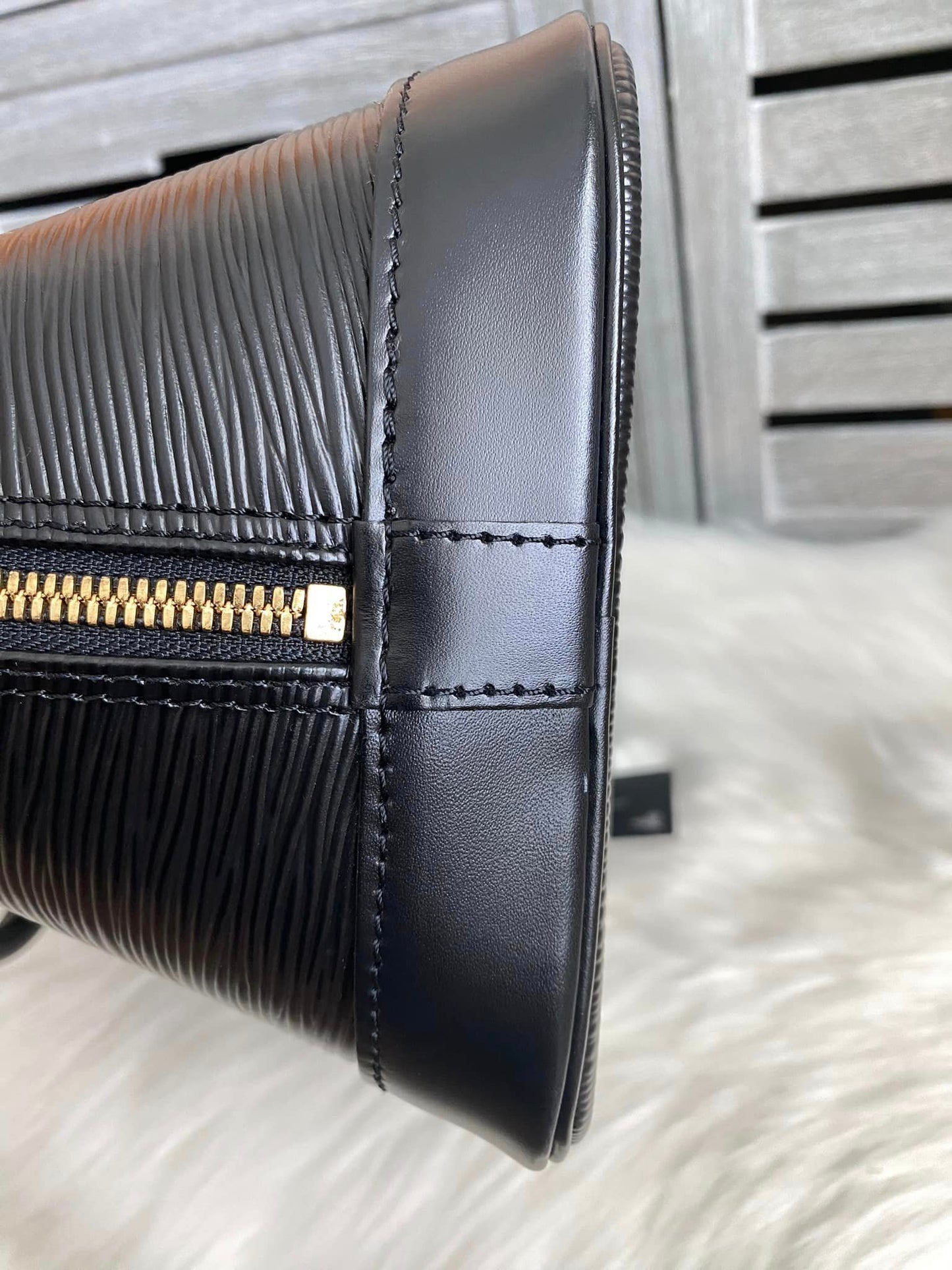 Louis Vuitton Alma PM Black Epi