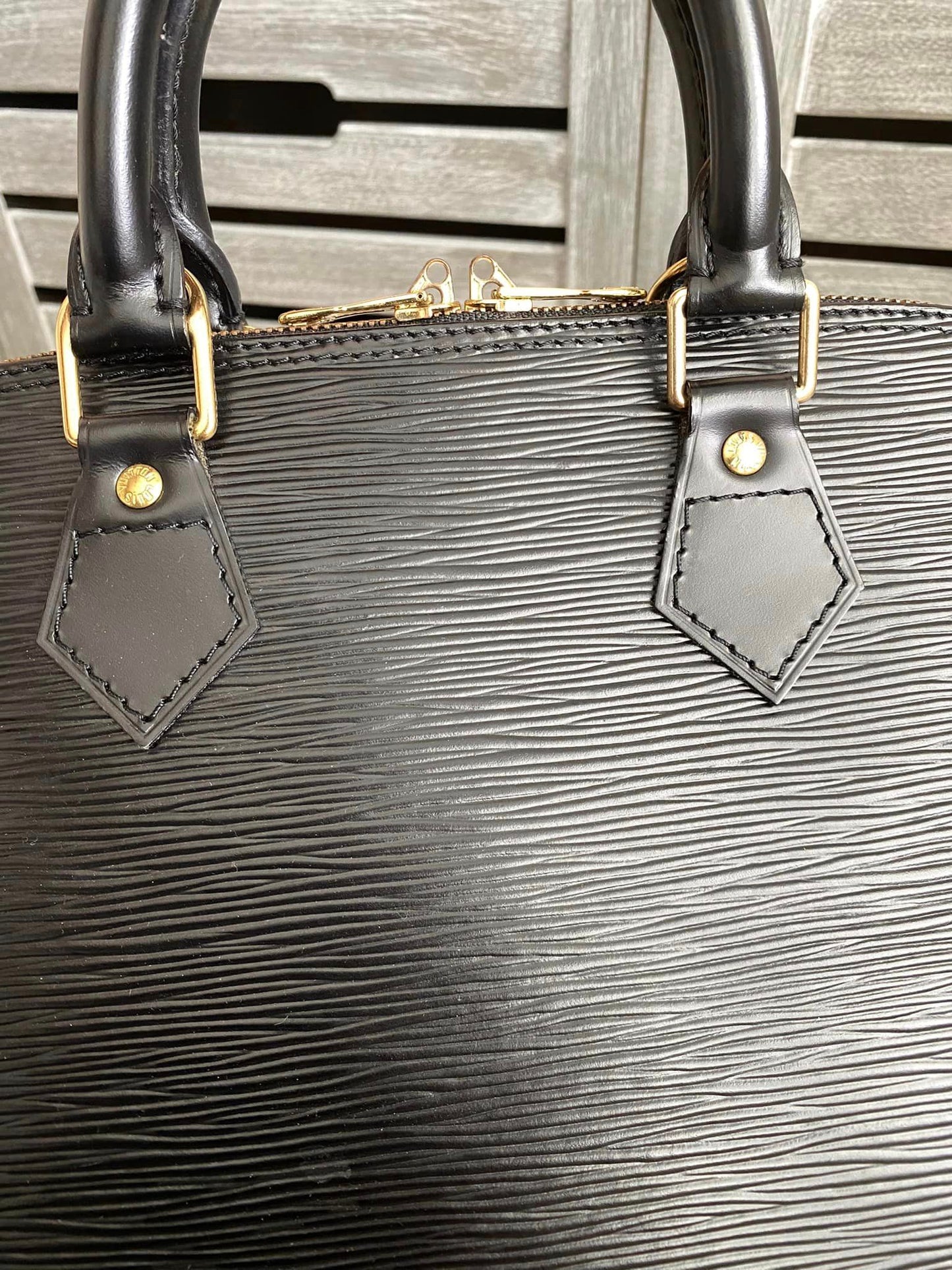 Louis Vuitton Alma PM Black Epi
