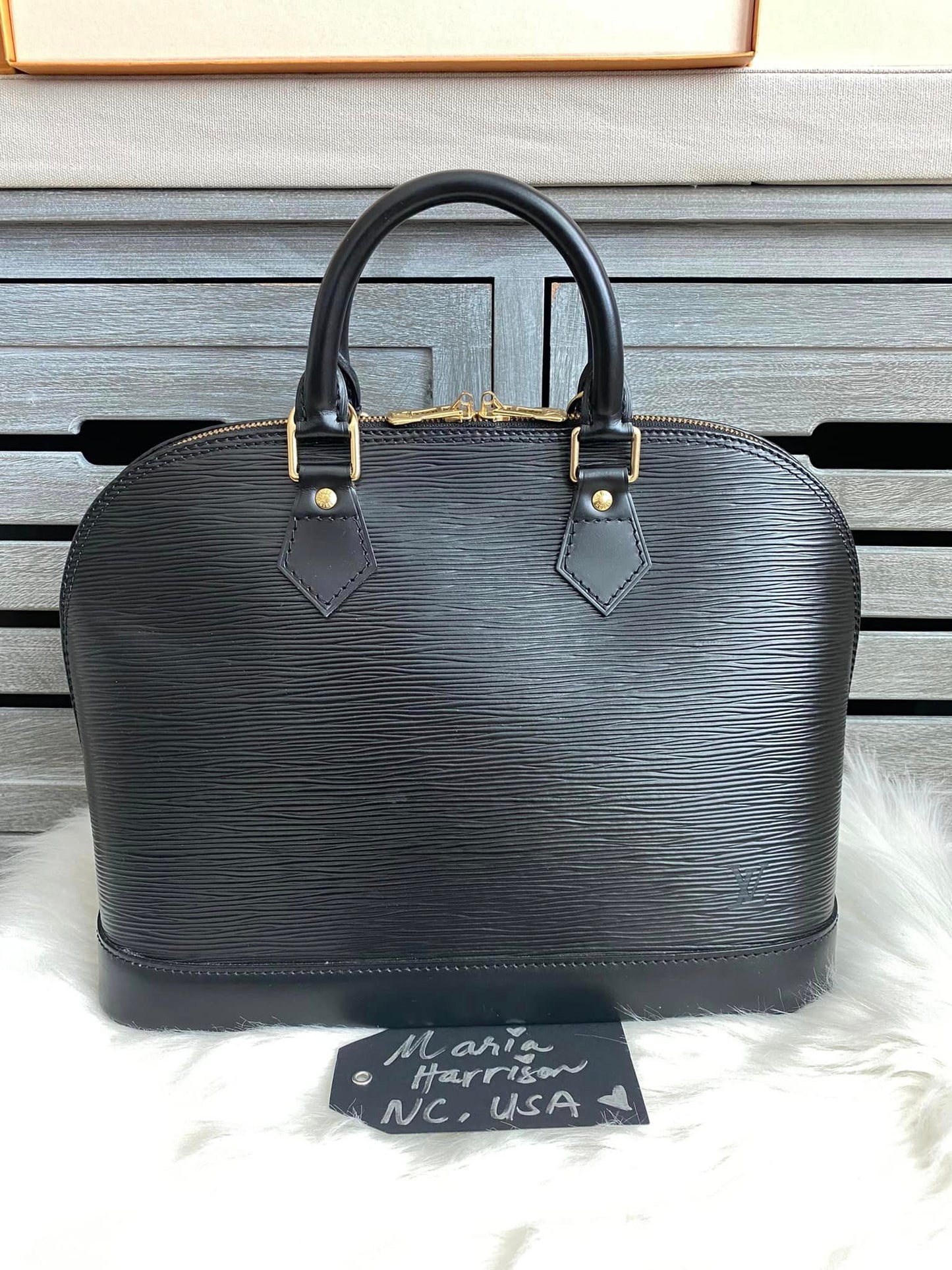 Louis Vuitton Alma PM Black Epi