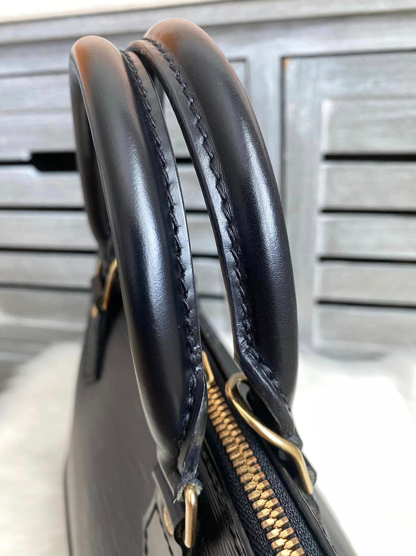 Louis Vuitton Alma PM Black Epi