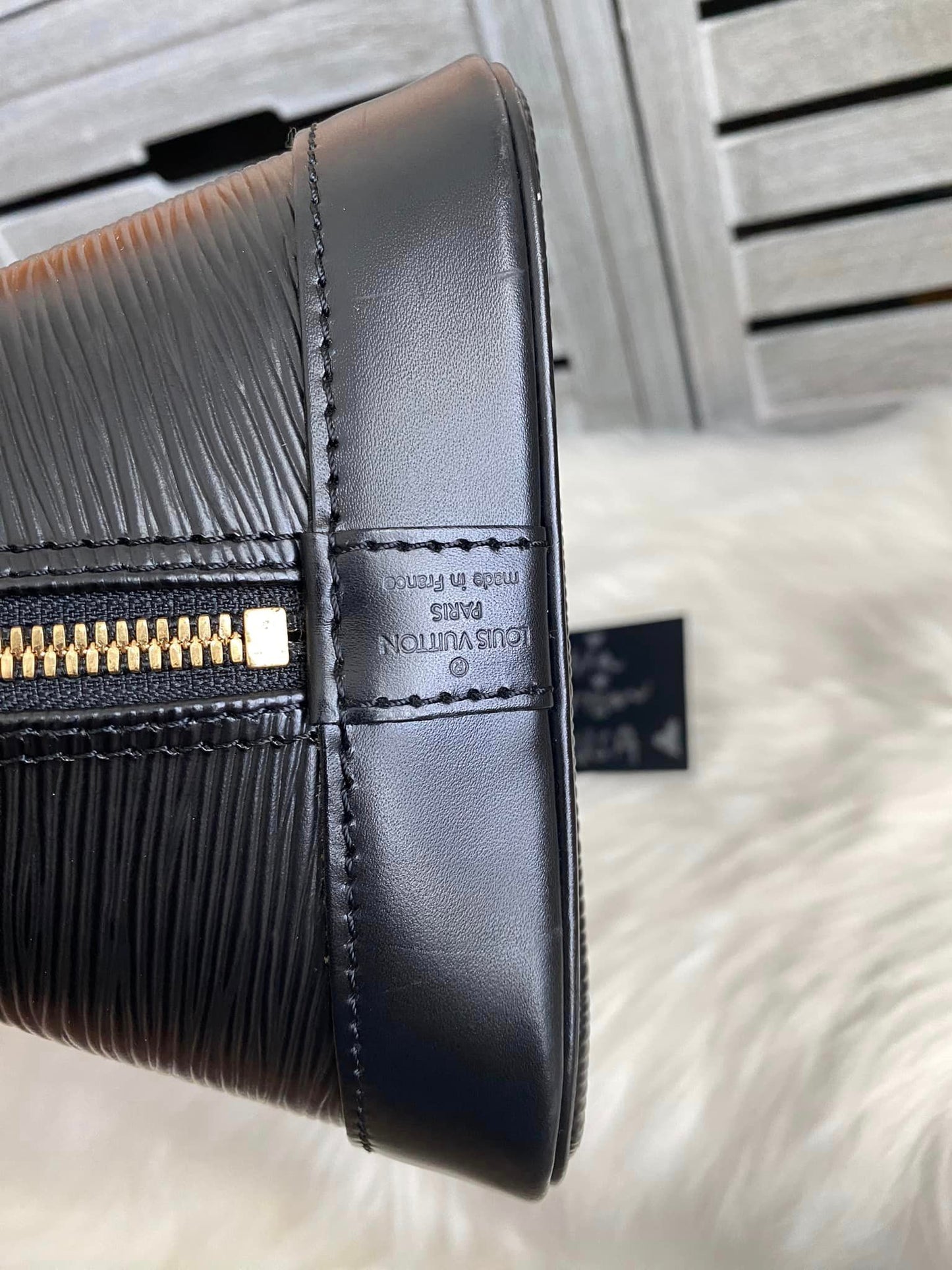 Louis Vuitton Alma PM Black Epi