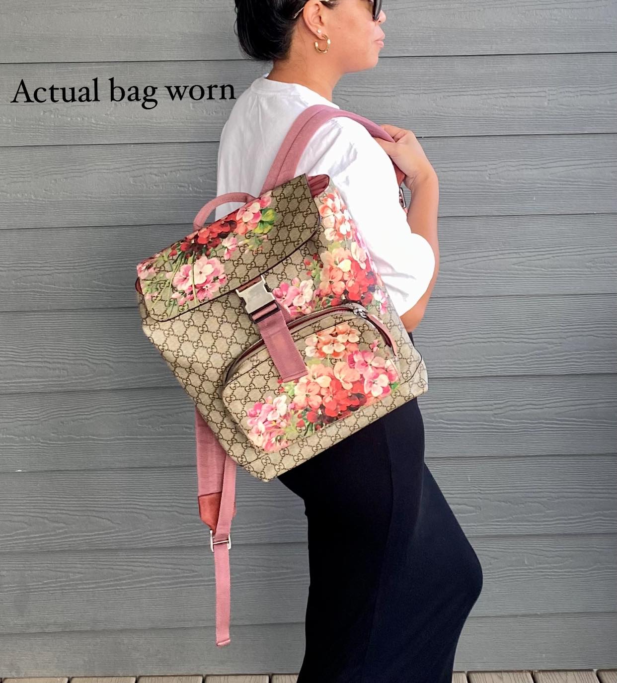 Gucci GG Supreme Blooms Backpack