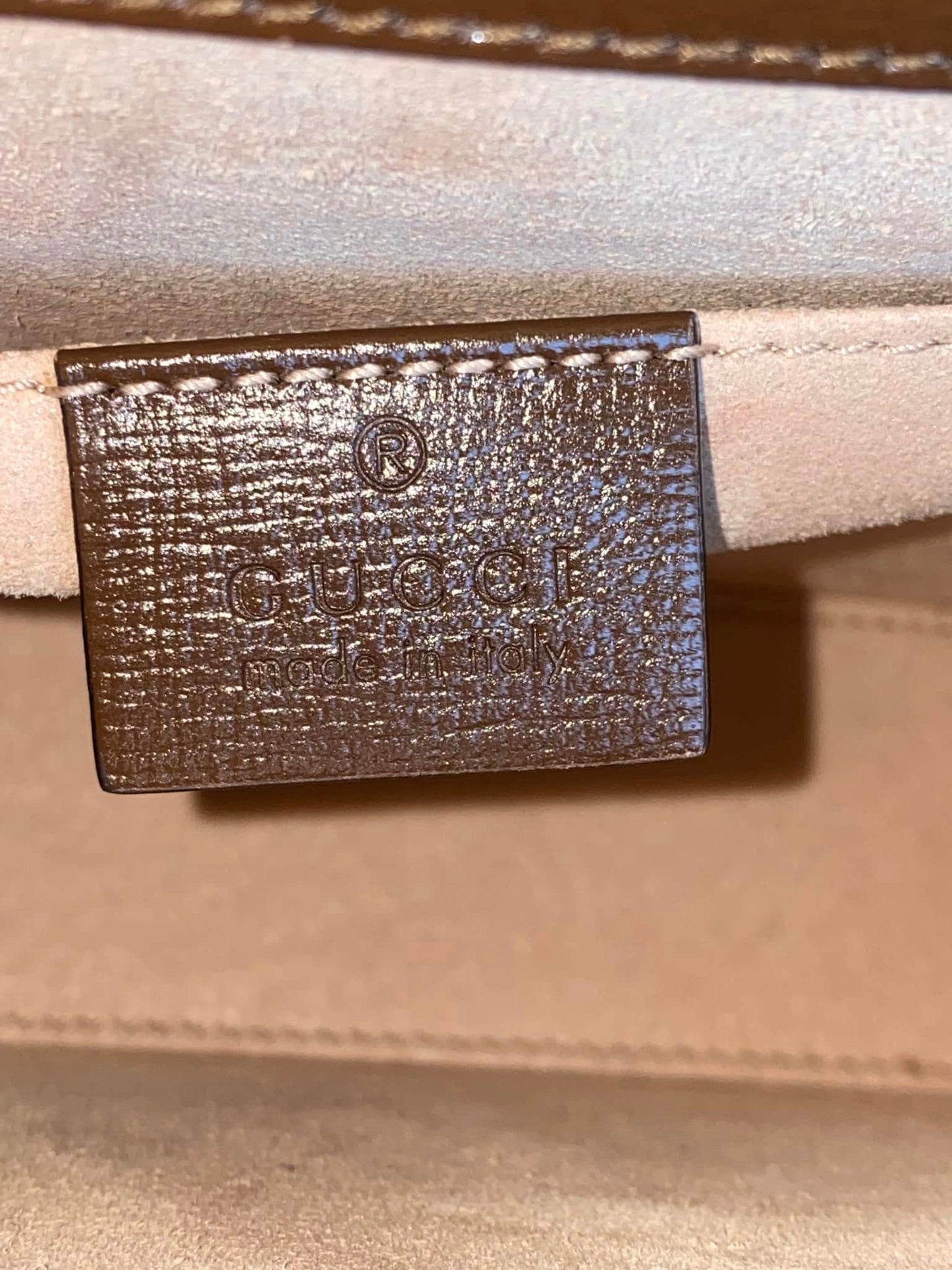 Gucci GG Supreme Script Logo Heart Crossbody