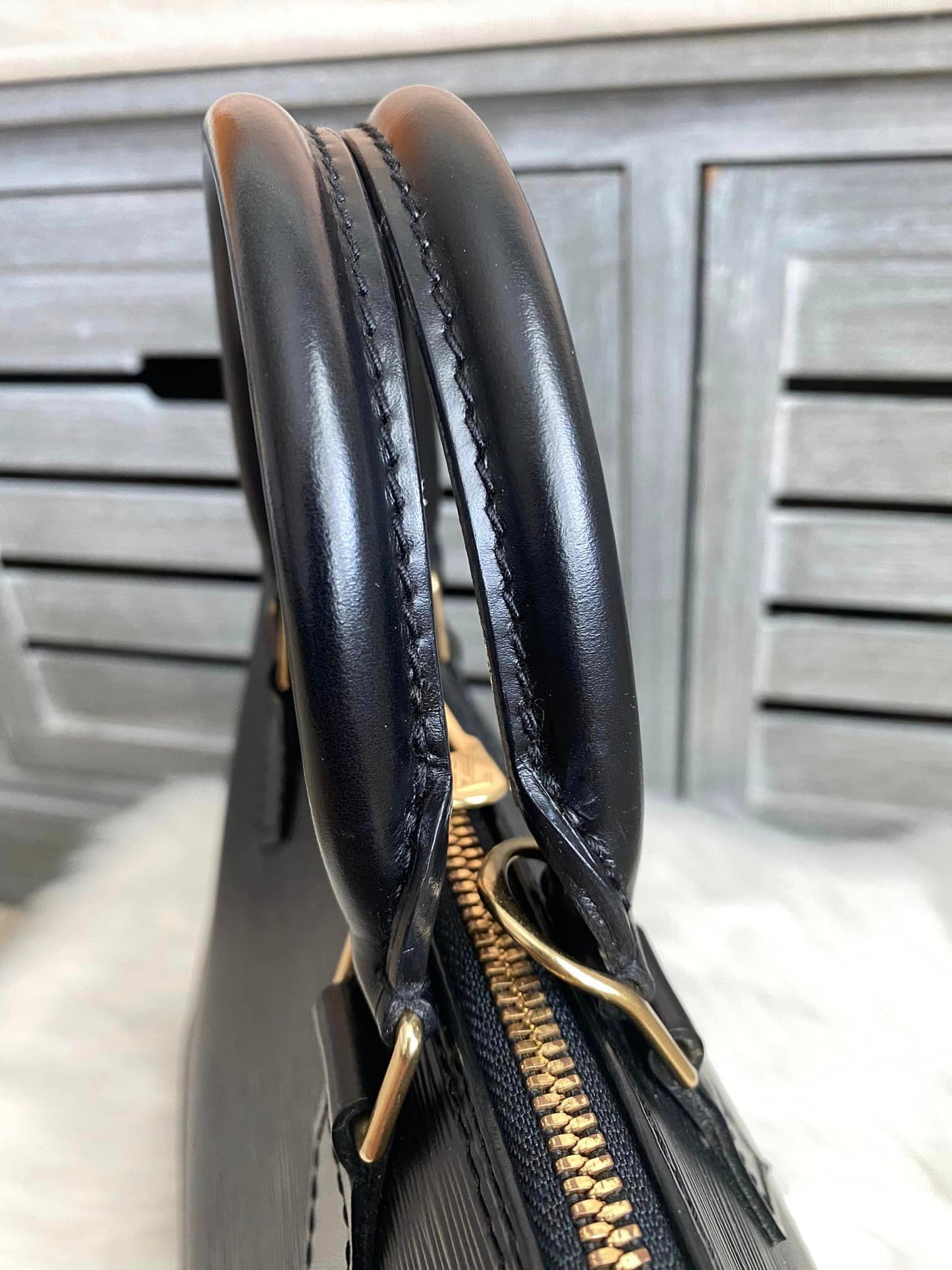 Louis Vuitton Alma PM Black Epi