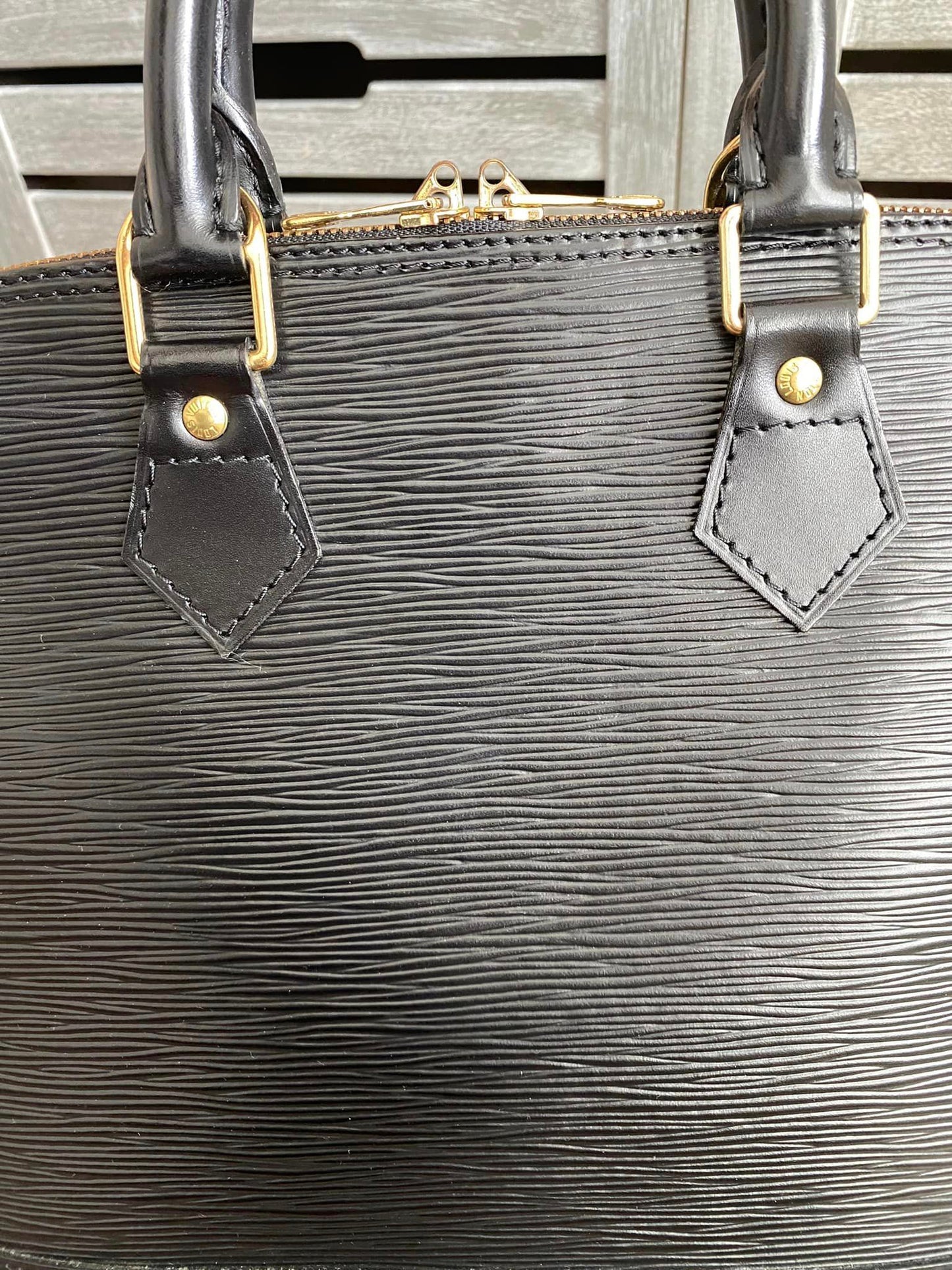 Louis Vuitton Alma PM Black Epi
