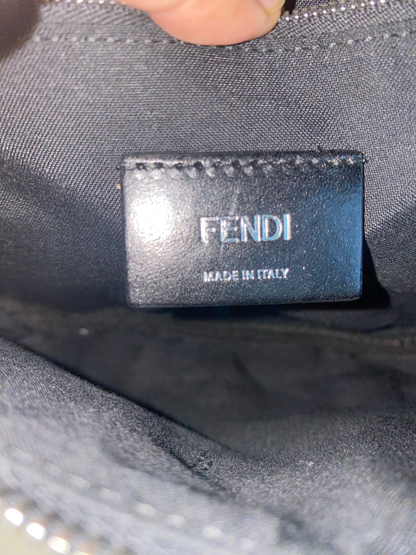 Fendi Napa FF 1974 Embossed Bumbag Black