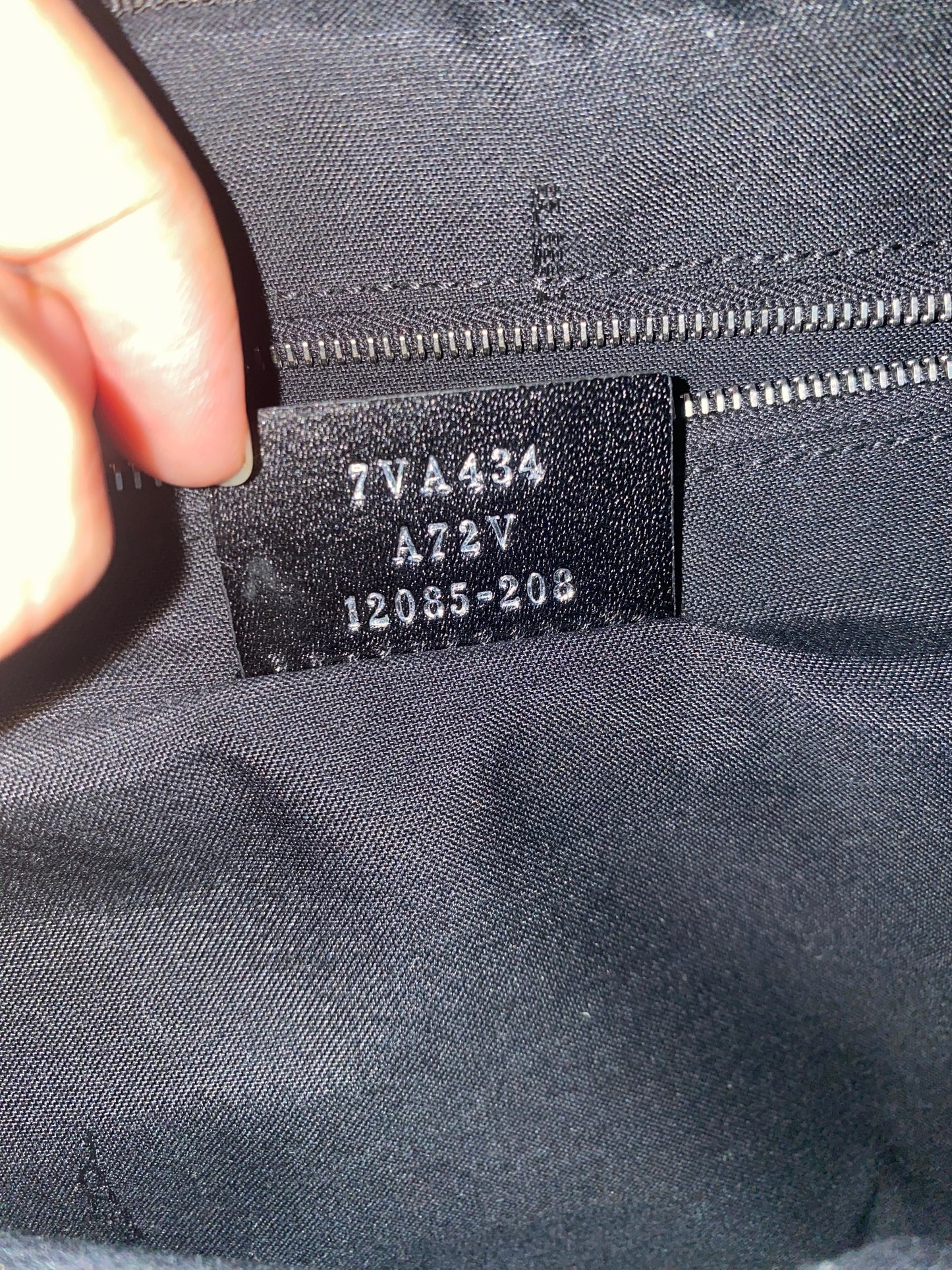 Fendi Napa FF 1974 Embossed Bumbag Black