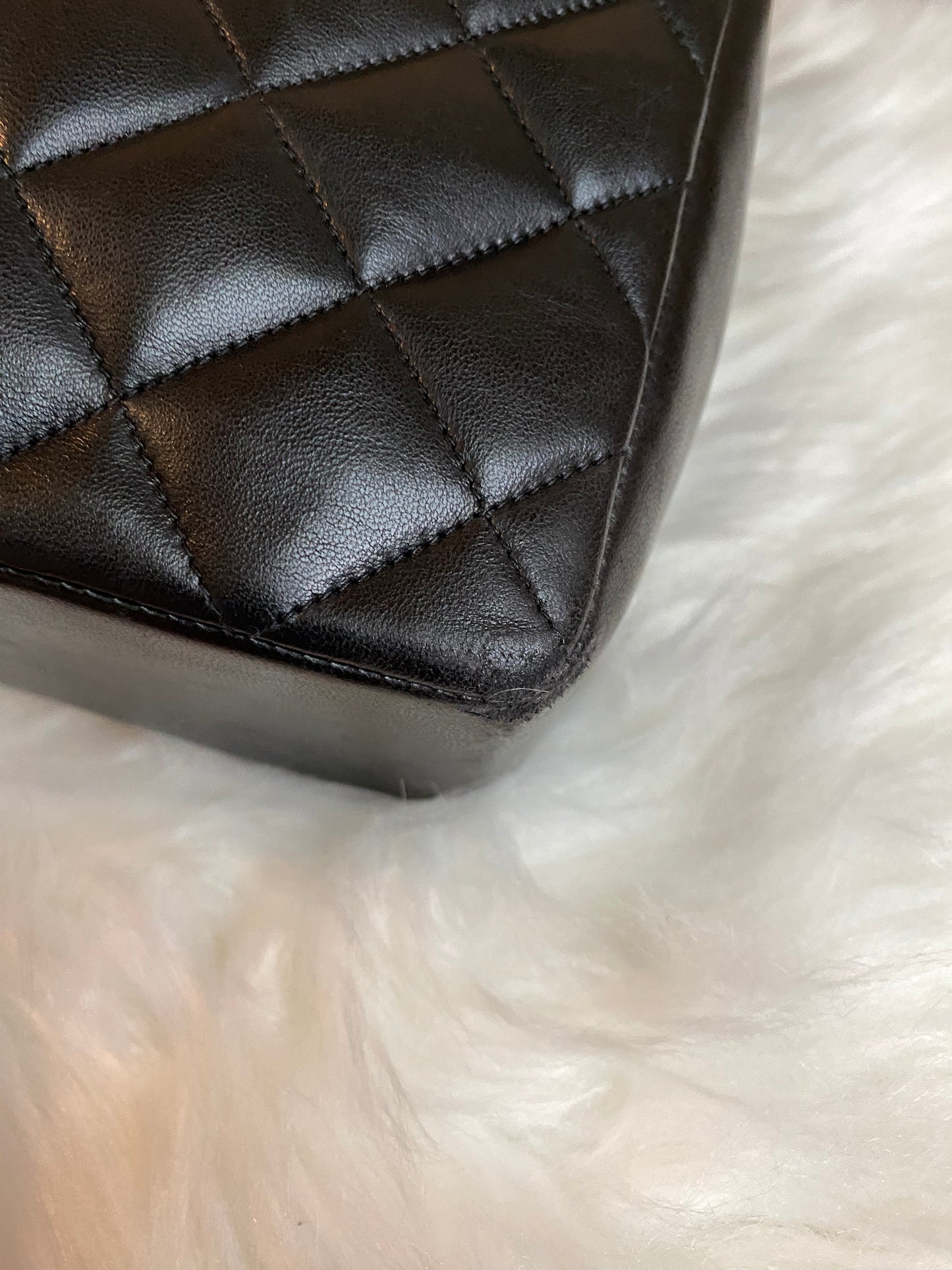 Chanel Quilted Lamb Skin Long Shoulder Bag