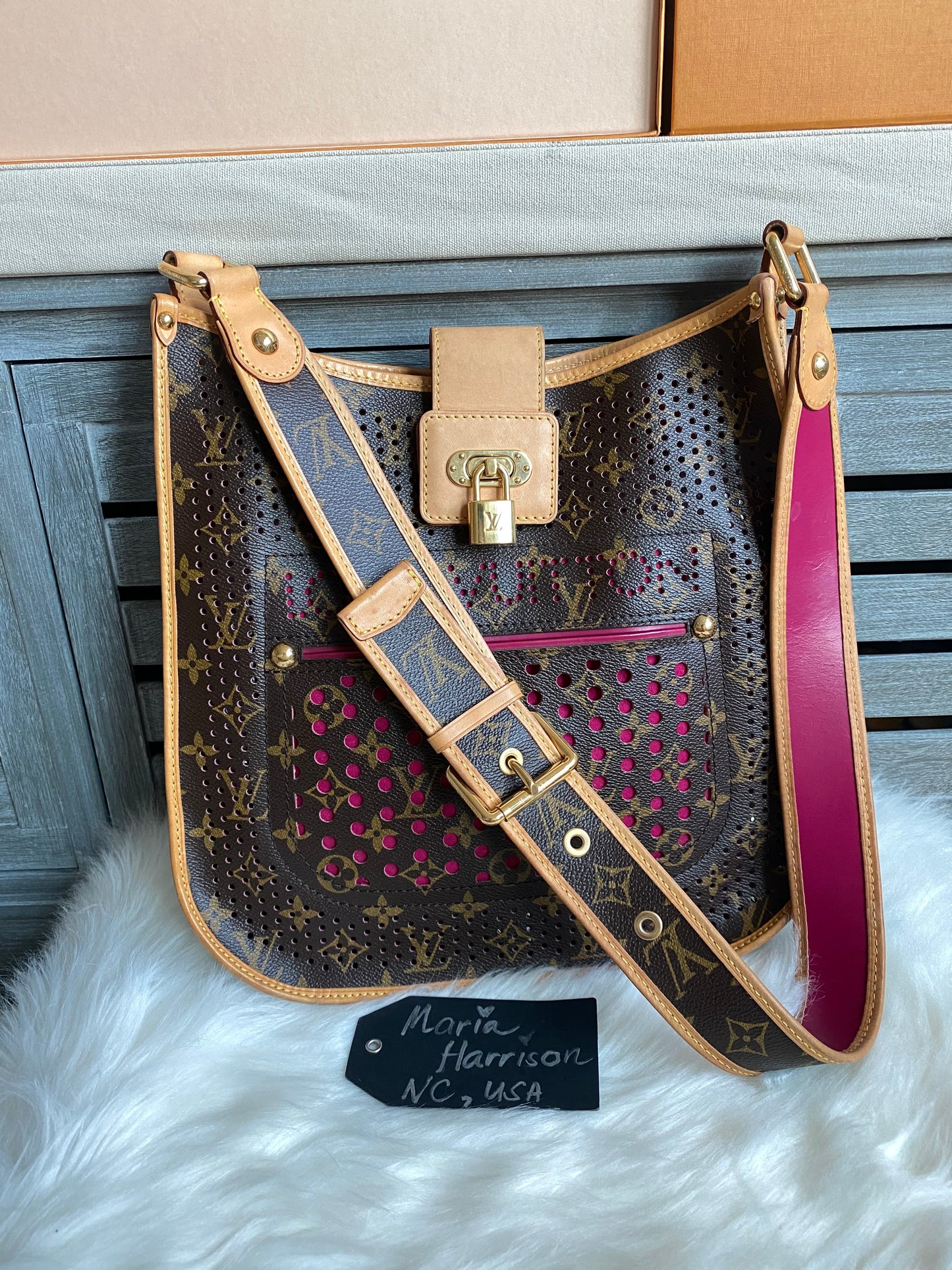 Louis Vuitton Limited Edition Musette Perforated Fuchsia