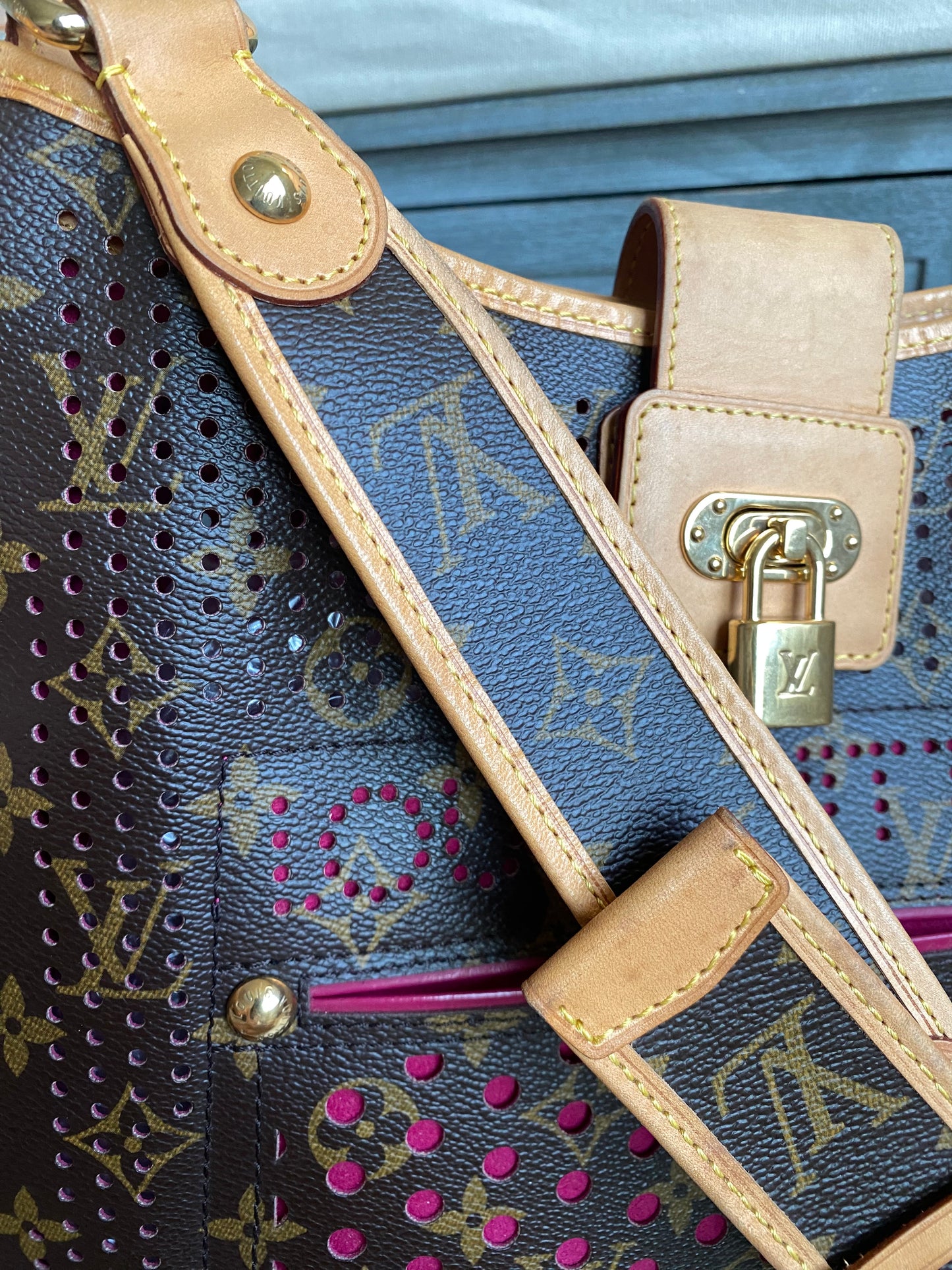 Louis Vuitton Limited Edition Musette Perforated Fuchsia