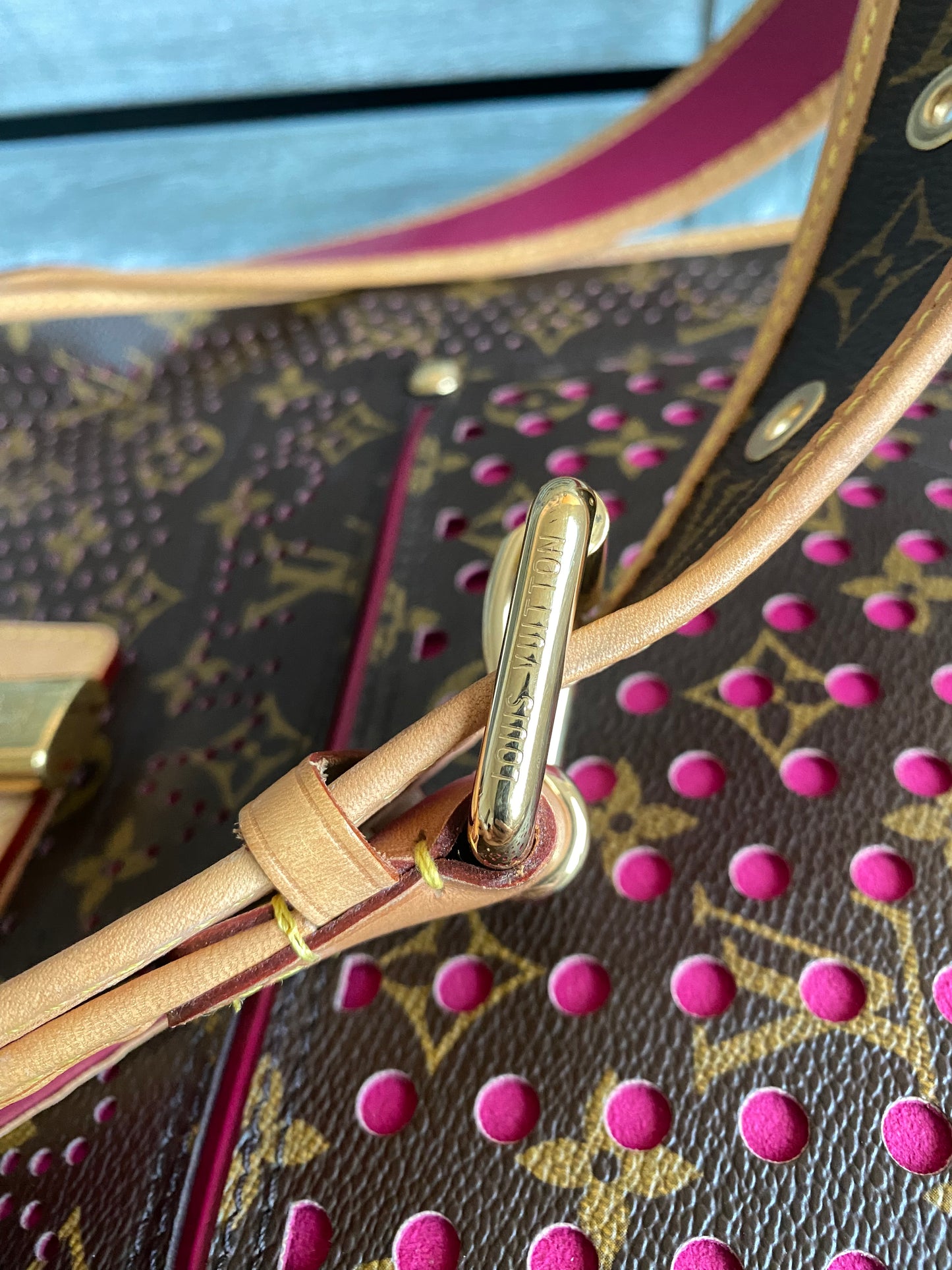 Louis Vuitton Limited Edition Musette Perforated Fuchsia