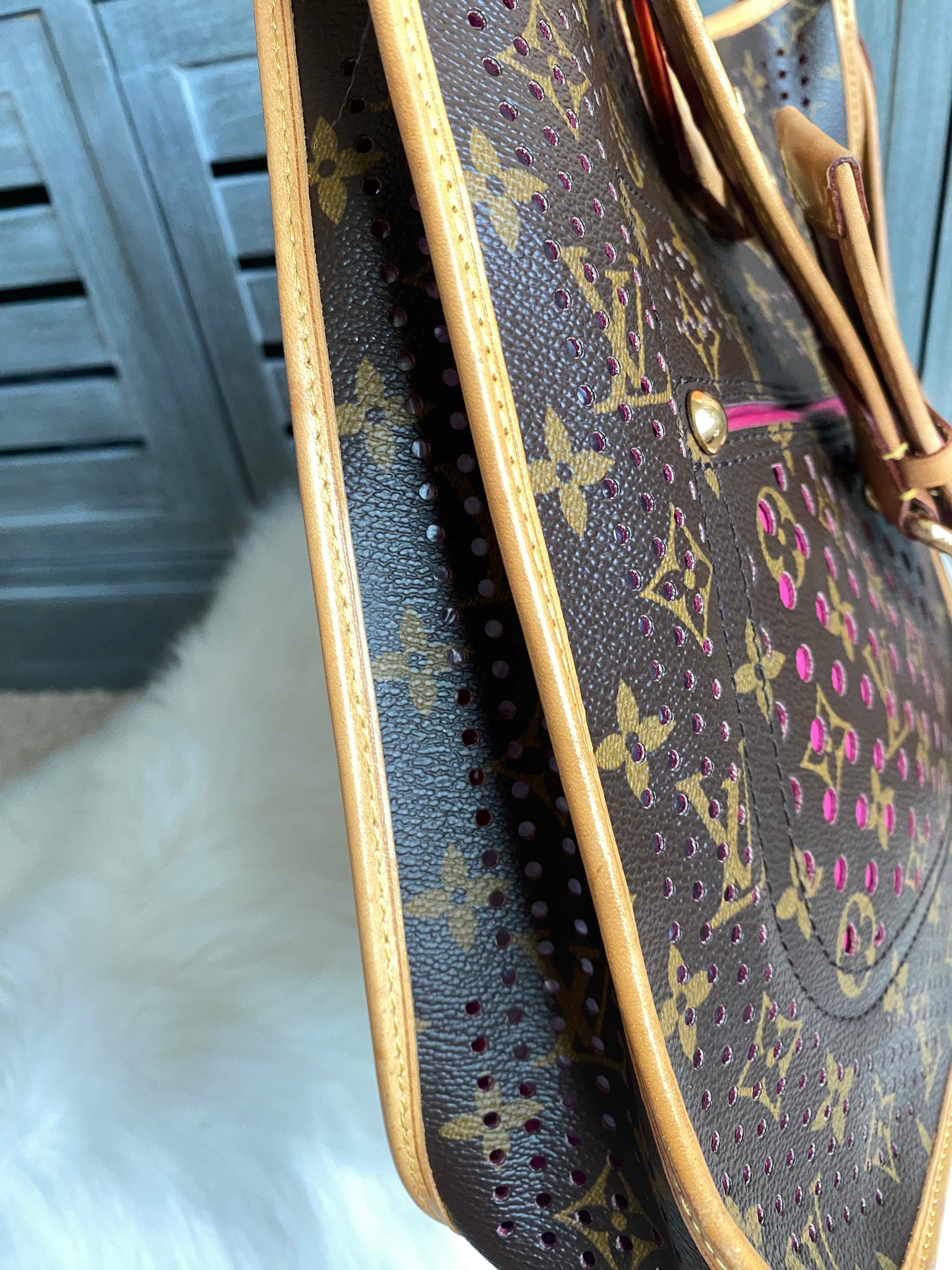 Louis Vuitton Limited Edition Musette Perforated Fuchsia