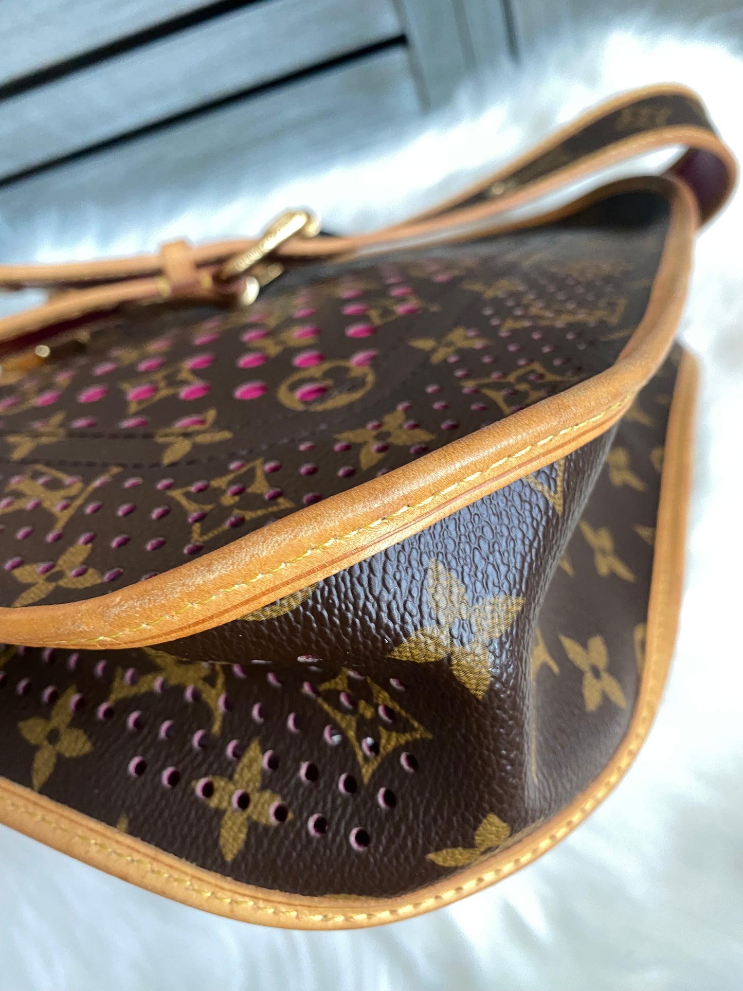 Louis Vuitton Limited Edition Musette Perforated Fuchsia