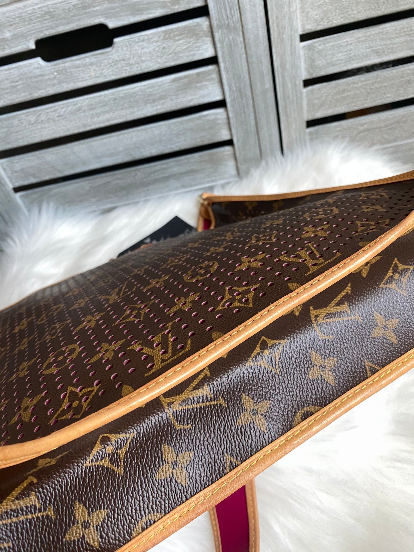 Louis Vuitton Limited Edition Musette Perforated Fuchsia