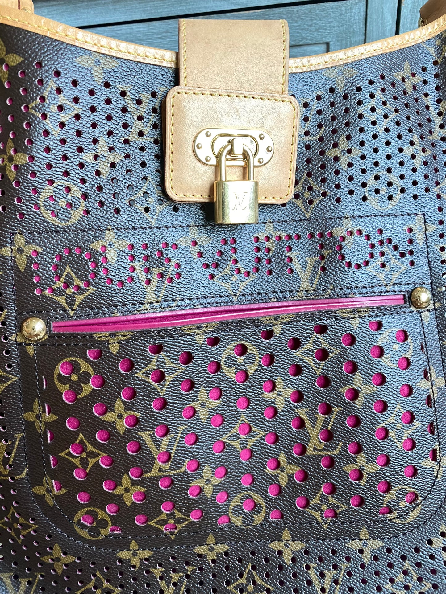 Louis Vuitton Limited Edition Musette Perforated Fuchsia