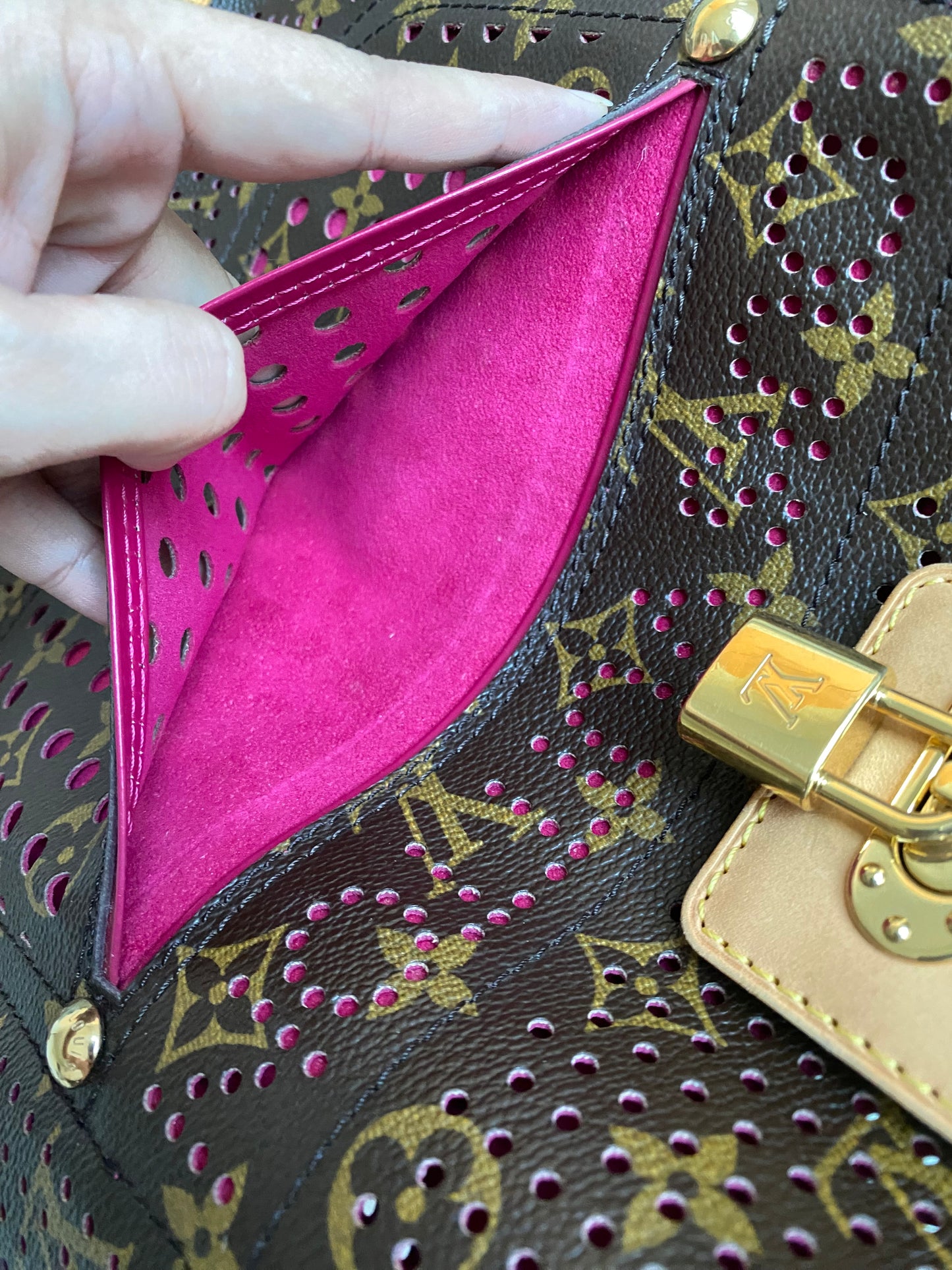 Louis Vuitton Limited Edition Musette Perforated Fuchsia