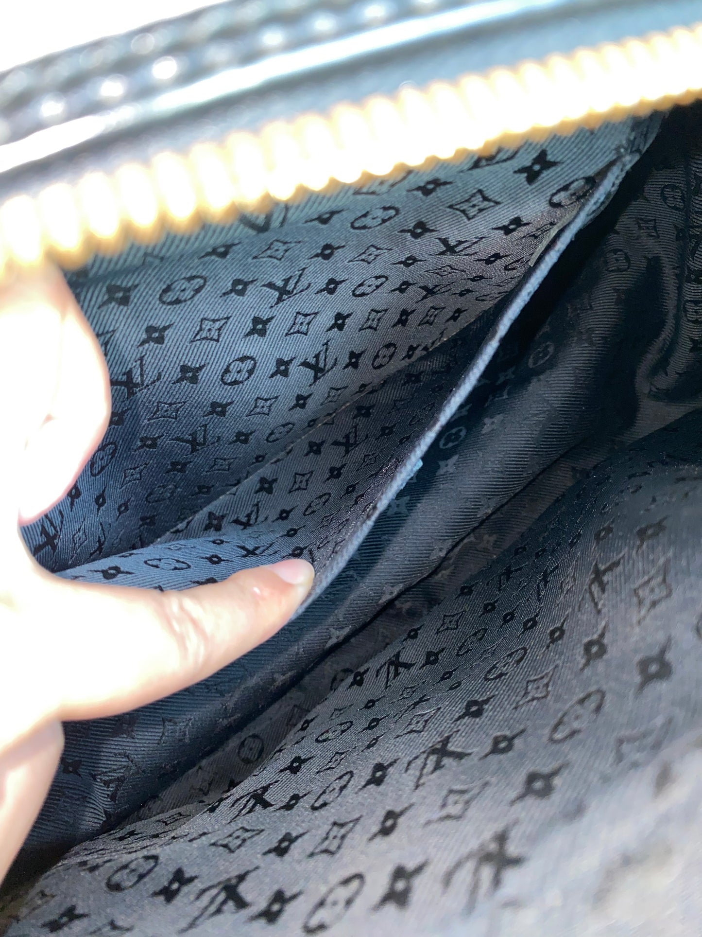 Louis Vuitton Limited Editioj Grey Suede Havane Stamped Trunk GM Bag