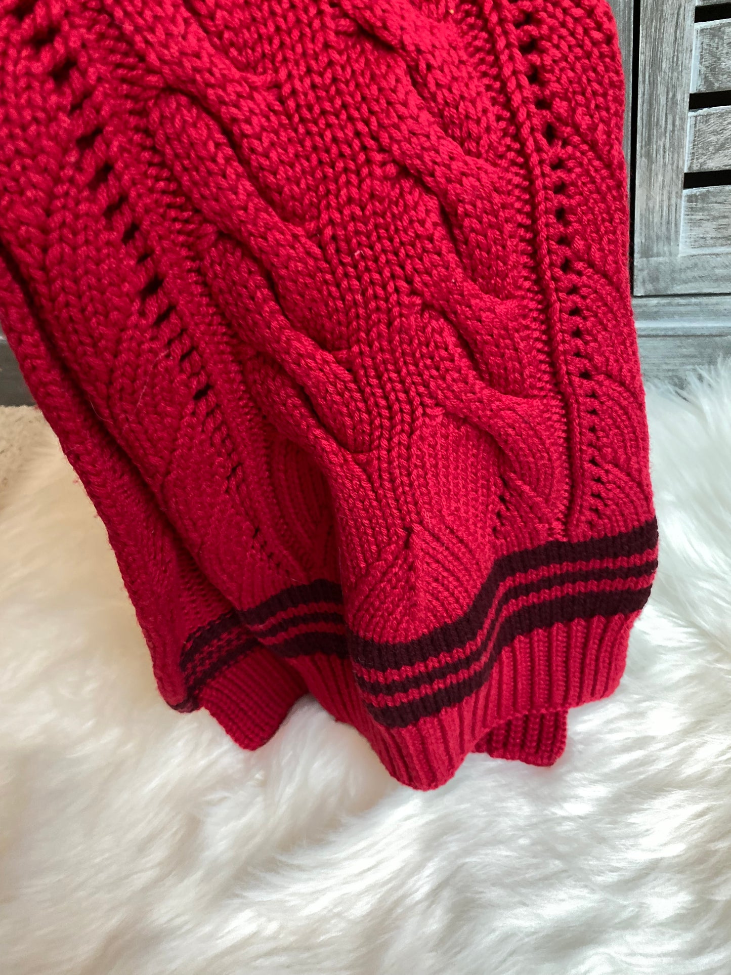 Louis Vuitton 100% Wool Columbia Knit Scarf