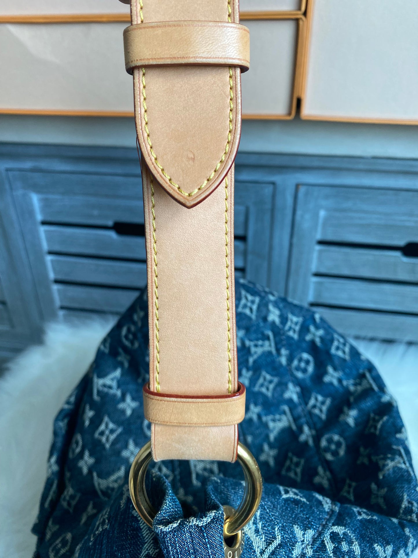 Louis Vuitton Blue Denim Daily GM