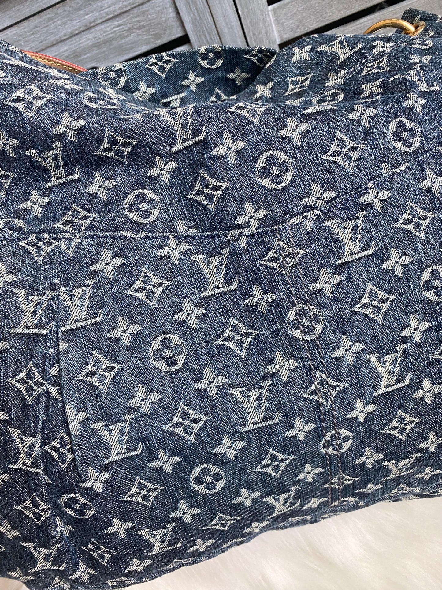 Louis Vuitton Blue Denim Daily GM