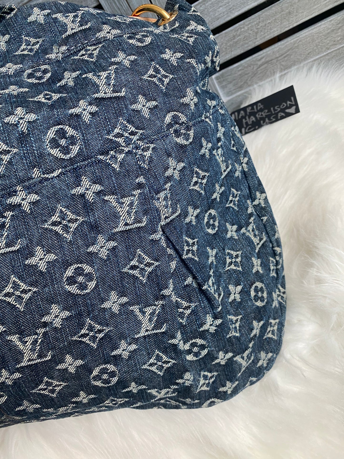 Louis Vuitton Blue Denim Daily GM