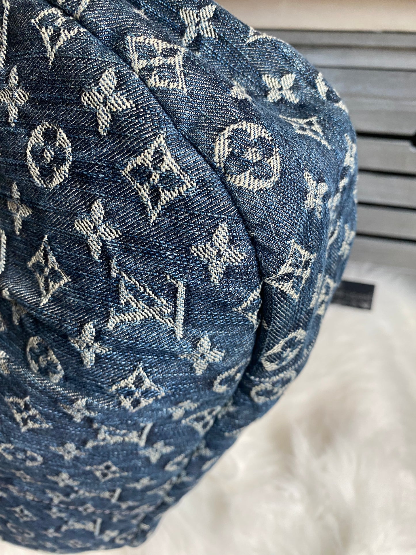 Louis Vuitton Blue Denim Daily GM