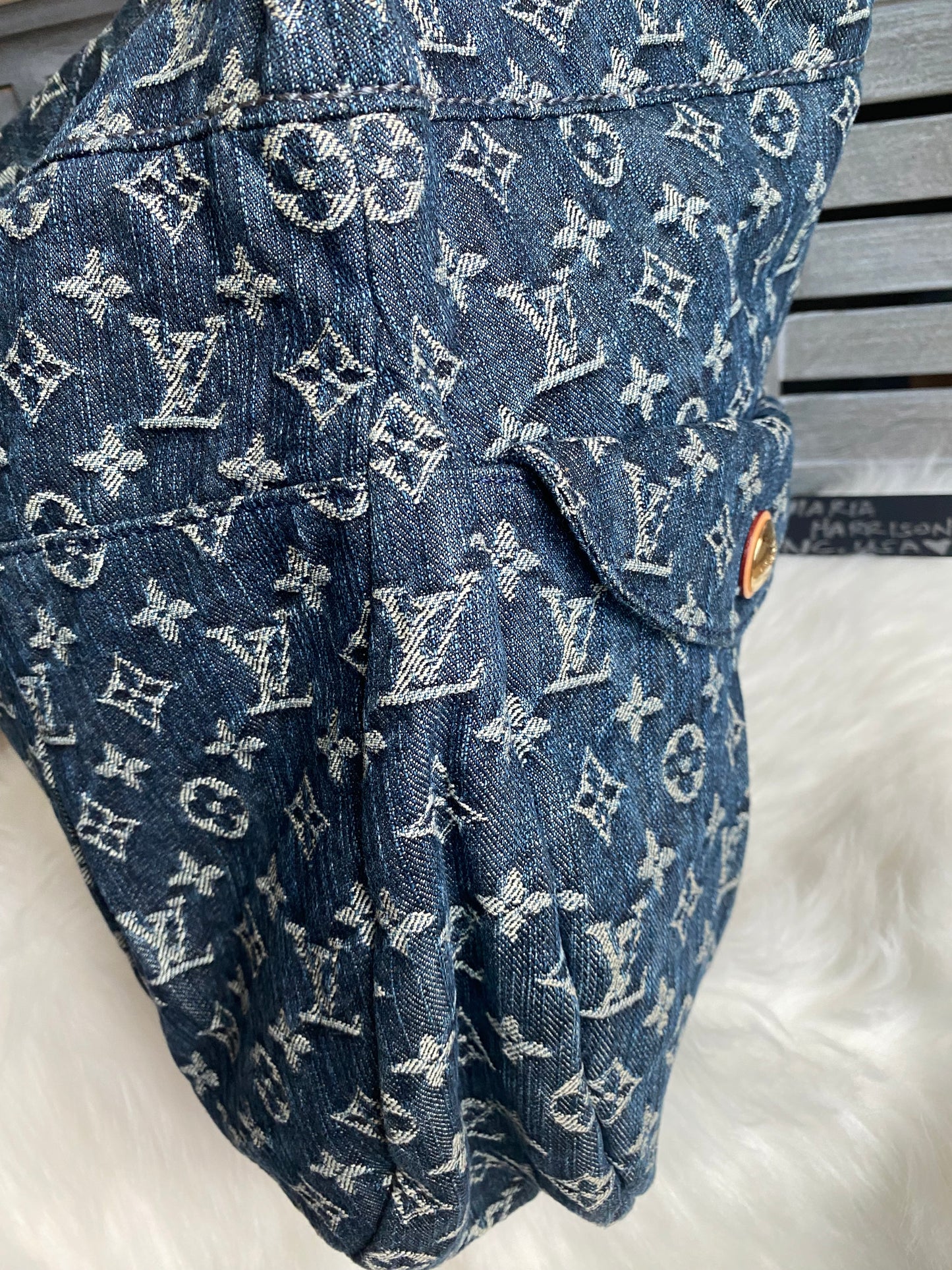 Louis Vuitton Blue Denim Daily GM