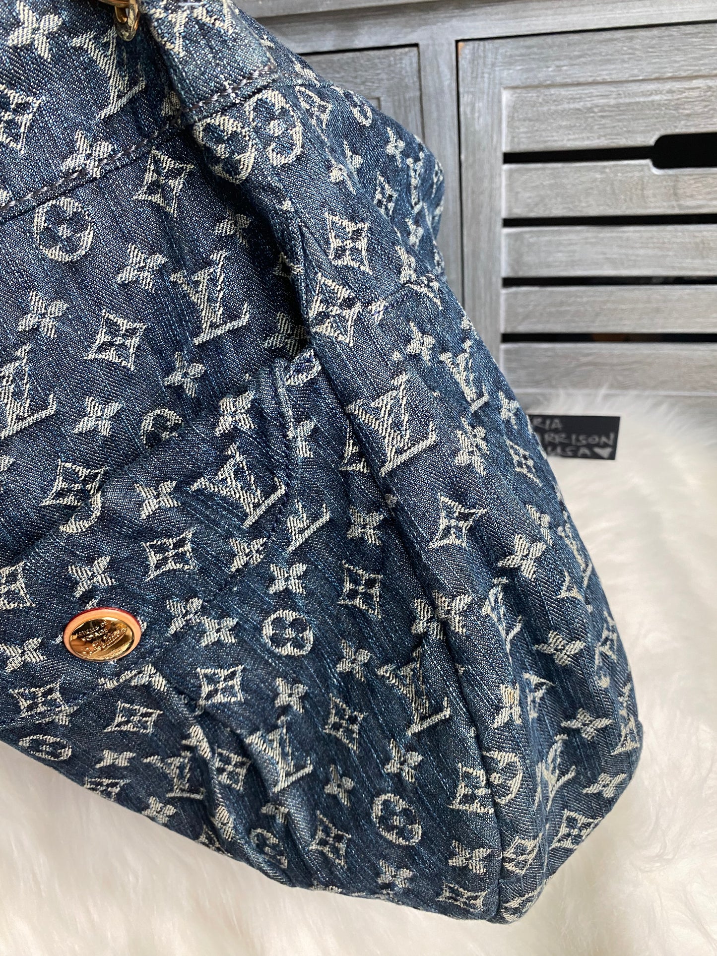 Louis Vuitton Blue Denim Daily GM