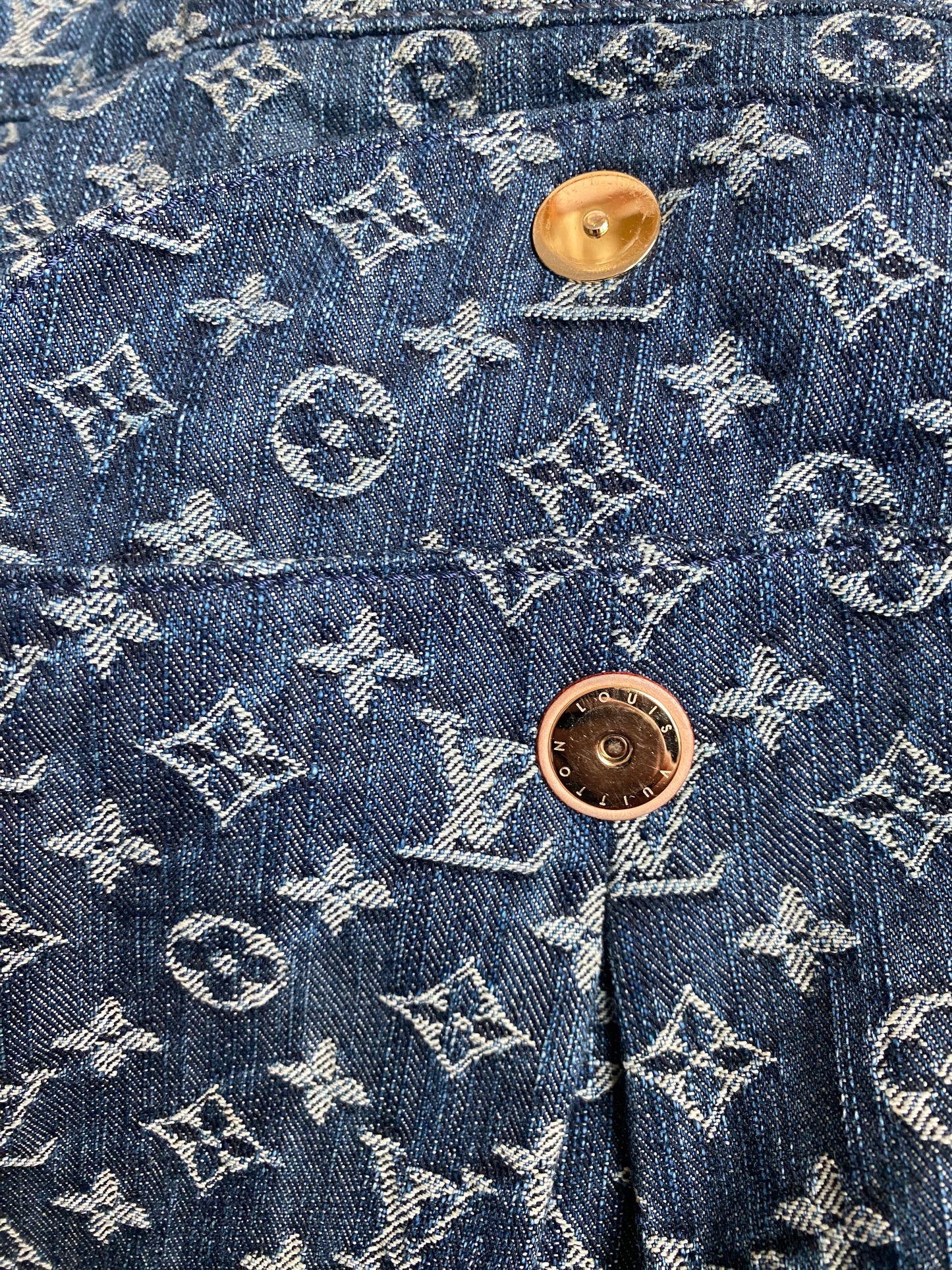 Louis Vuitton Blue Denim Daily GM