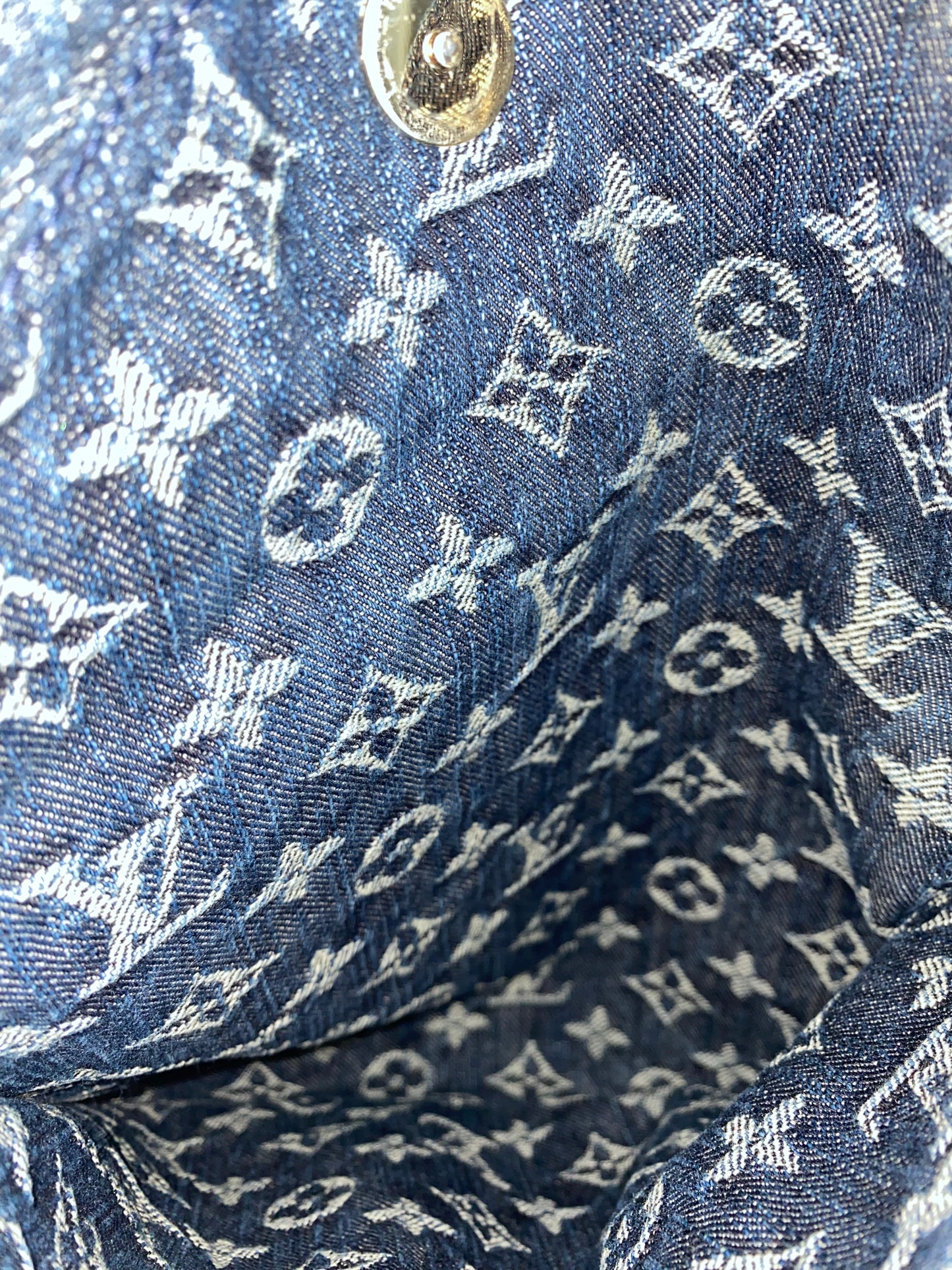 Louis Vuitton Blue Denim Daily GM