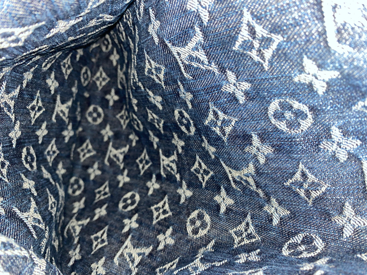 Louis Vuitton Blue Denim Daily GM