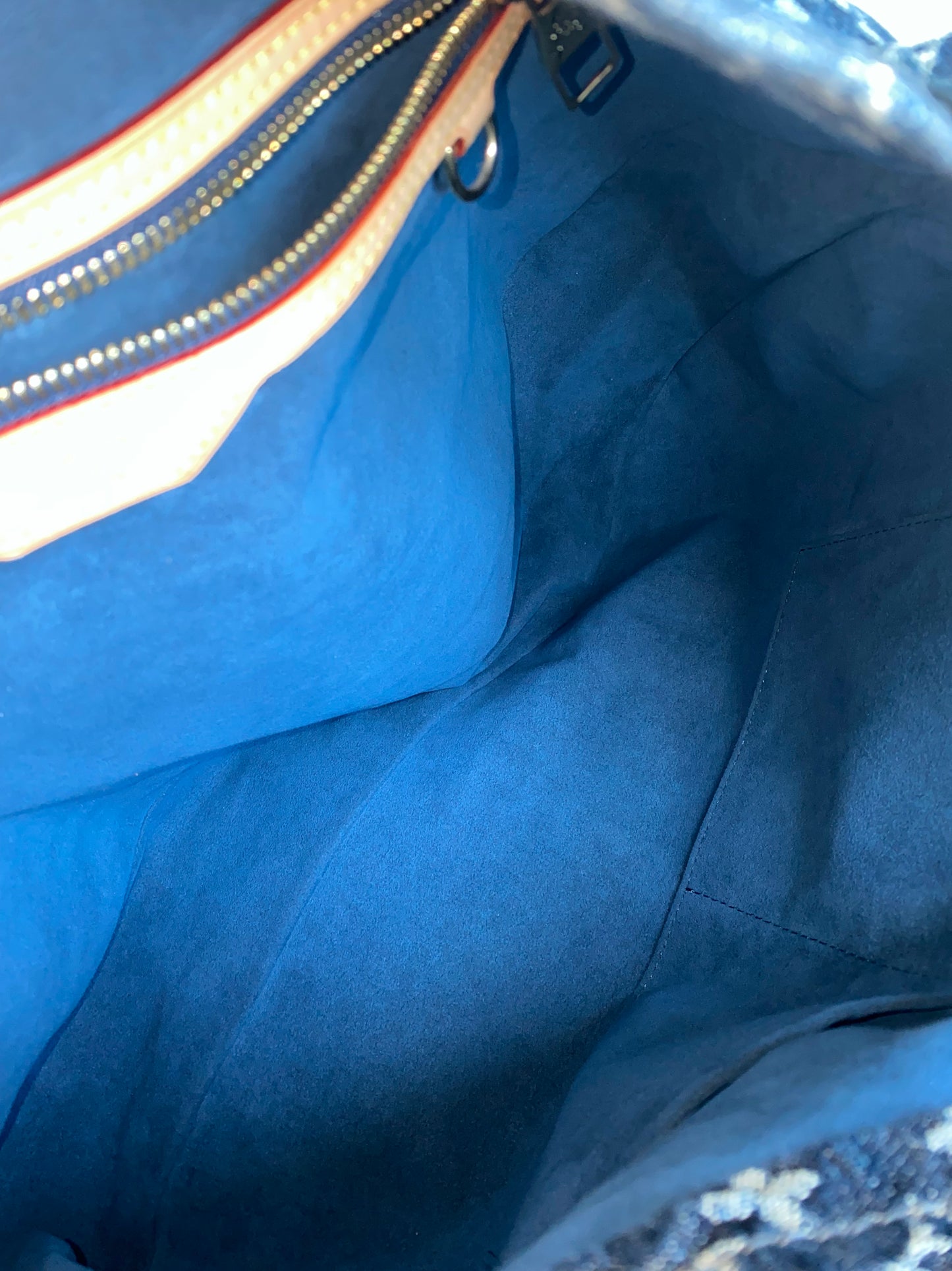 Louis Vuitton Blue Denim Daily GM