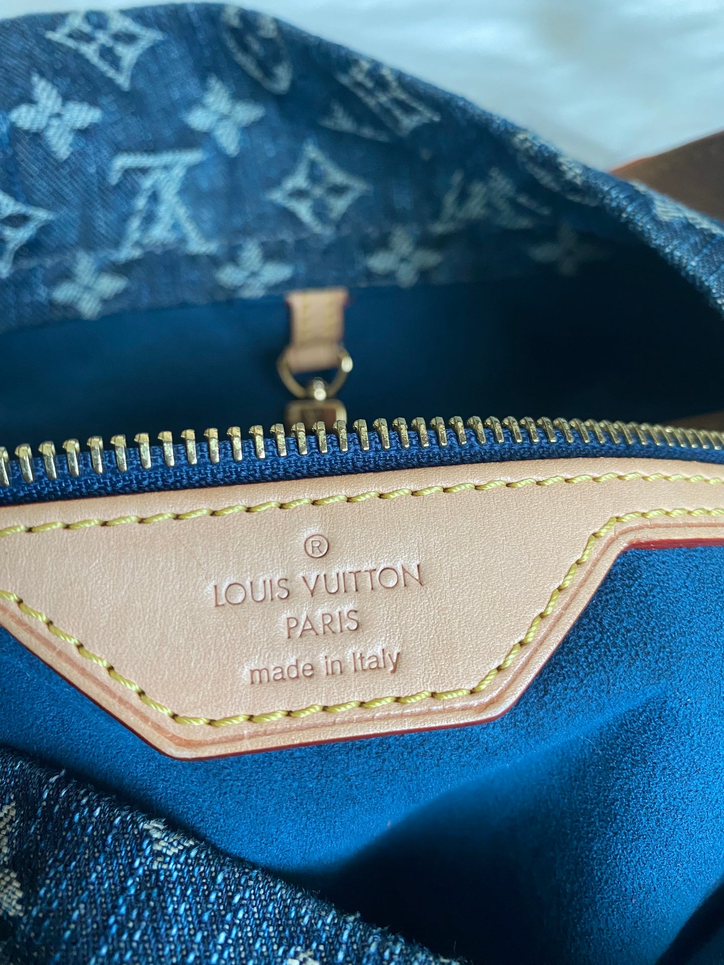 Louis Vuitton Blue Denim Daily GM