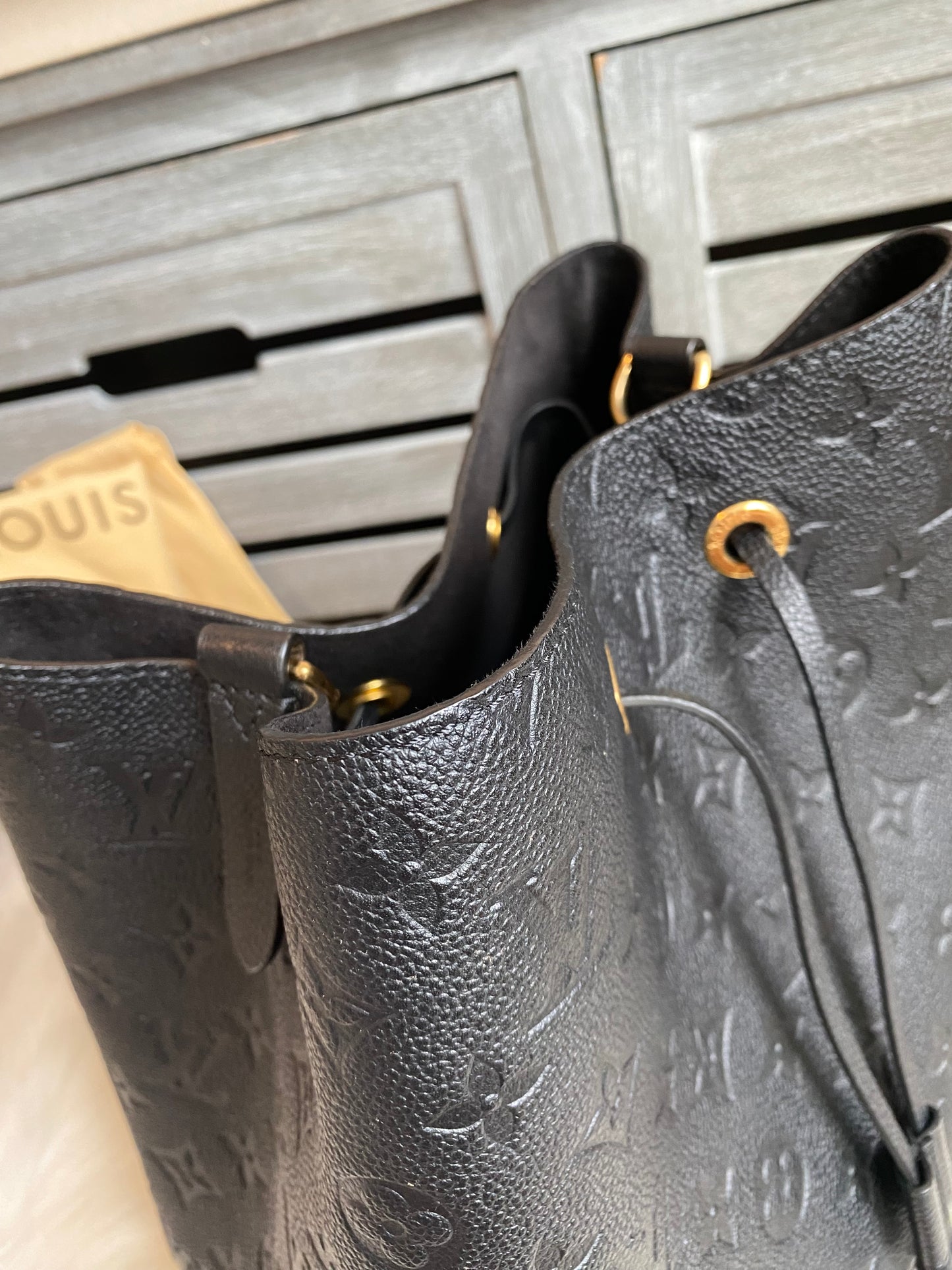 Louis Vuitton NeoNoe Black Empreinte