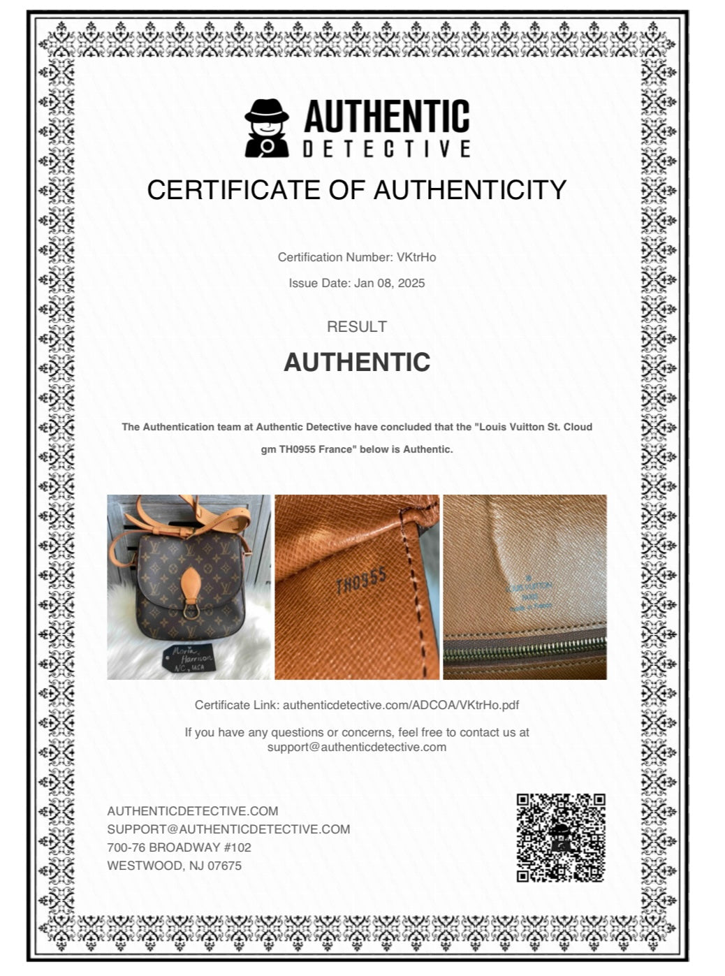 Louis Vuitton St Cloud GM