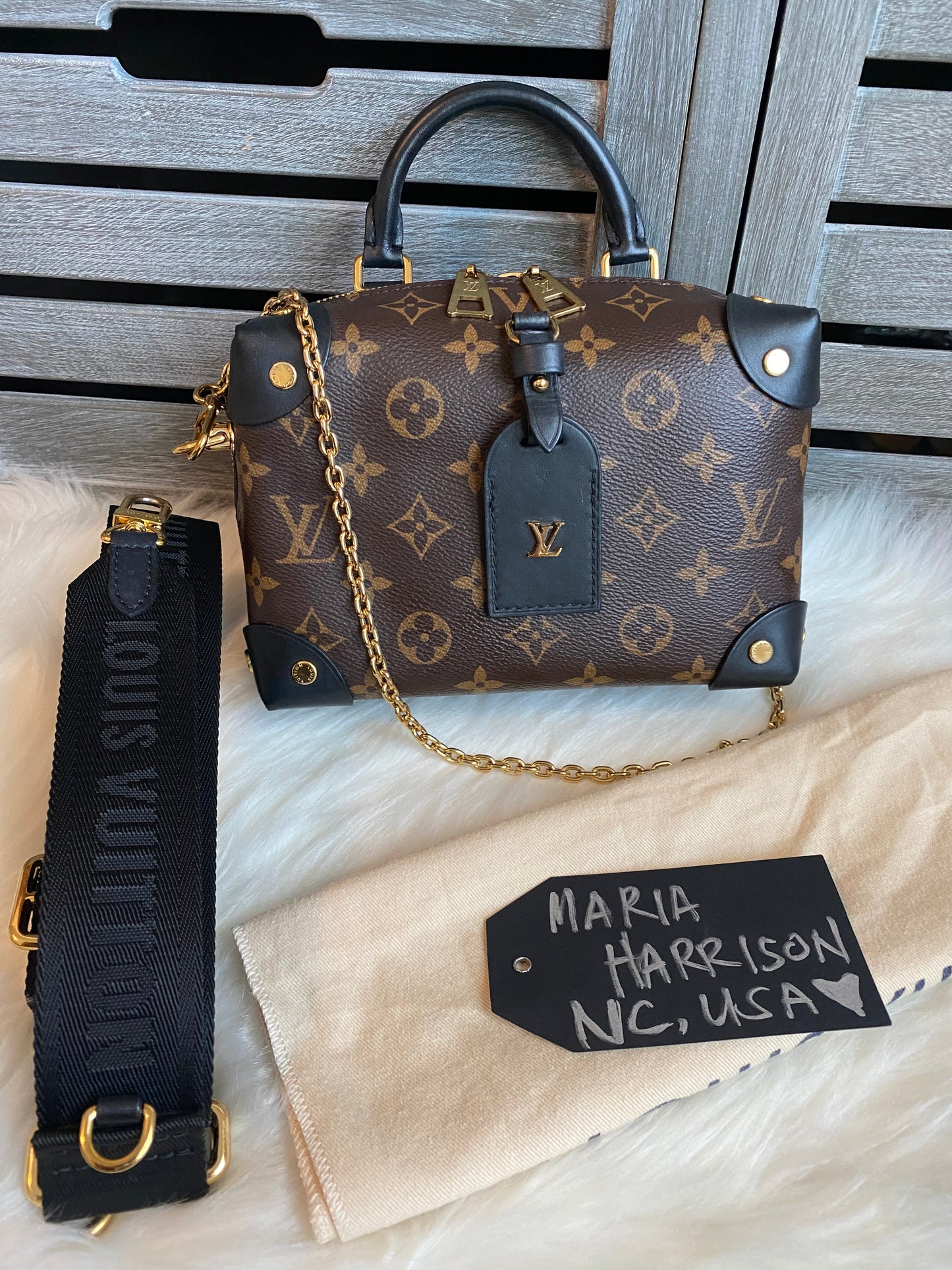 Louis Vuitton Petite Malle Souple Black/Noir