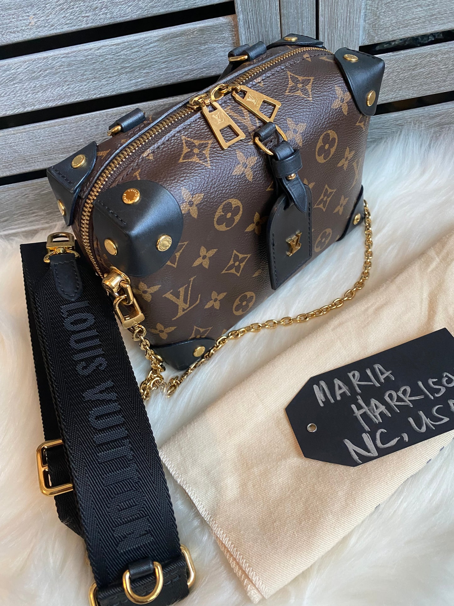 Louis Vuitton Petite Malle Souple Black/Noir