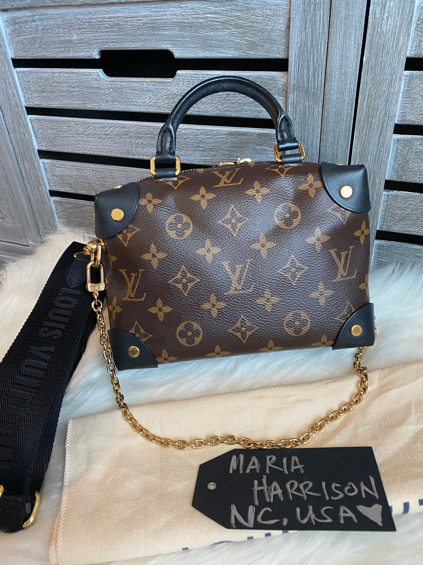 Louis Vuitton Petite Malle Souple Black/Noir