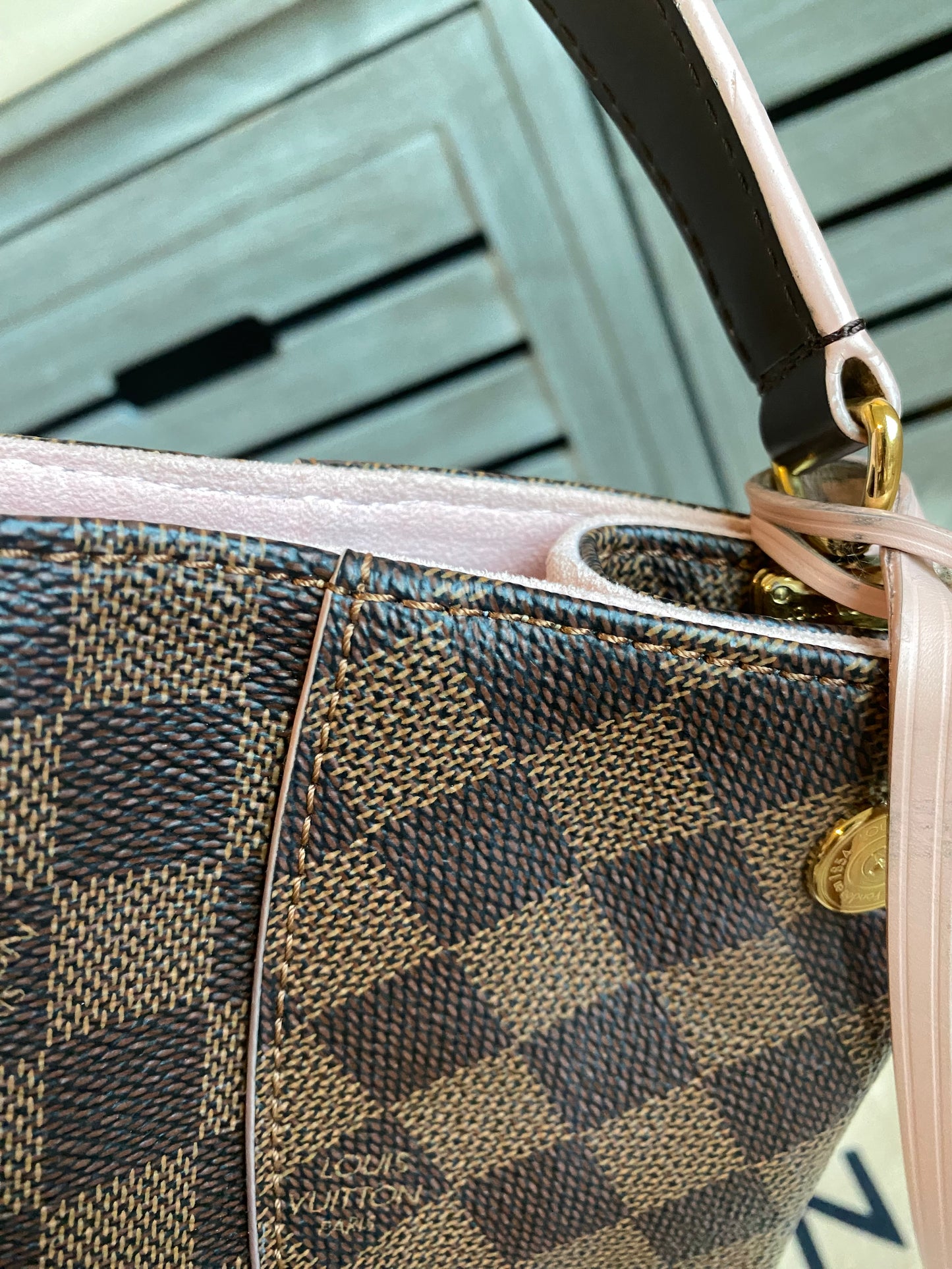 Louis Vuitton Caissa Hobo PM Rose Ballerine
