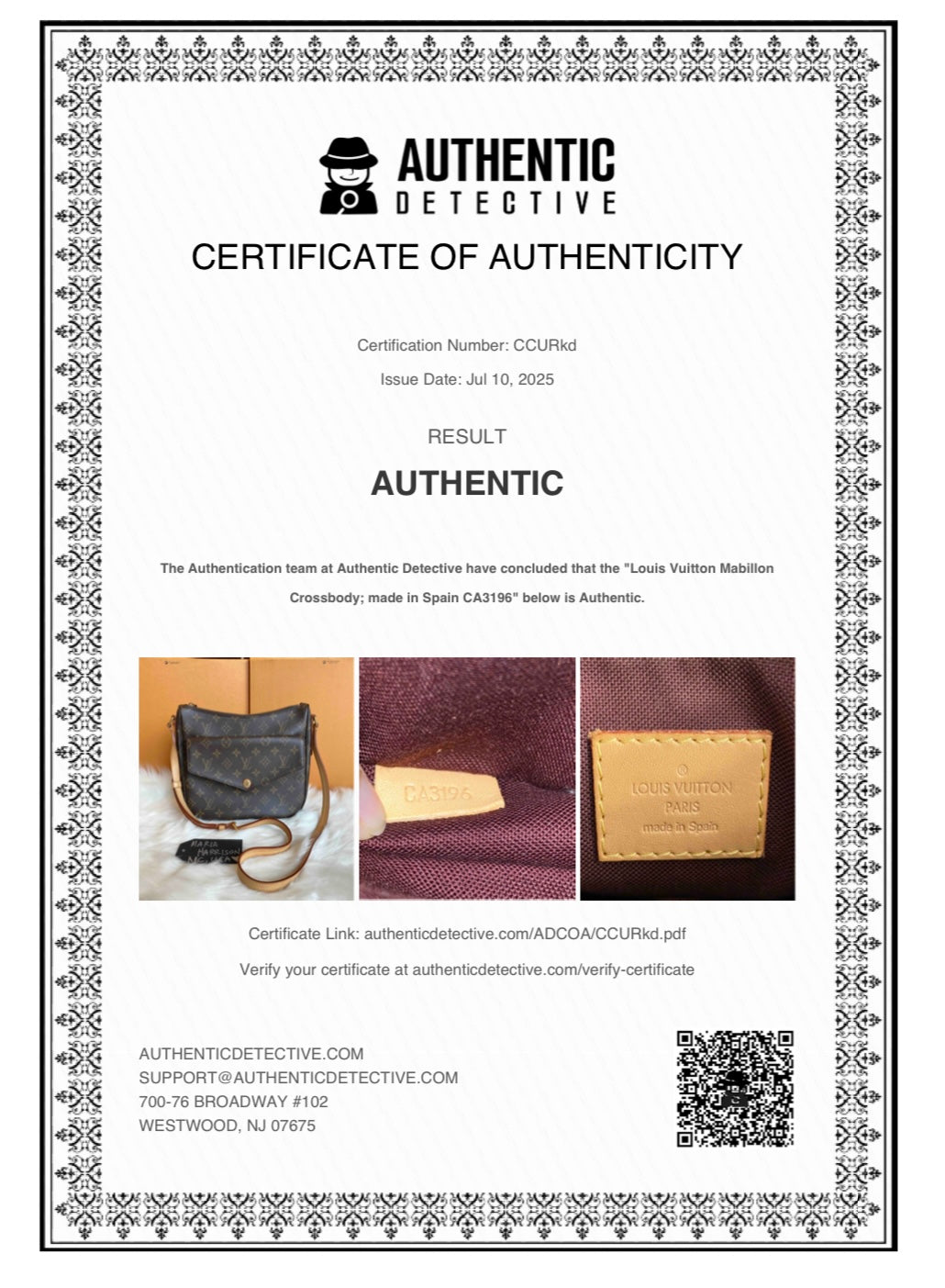 Louis Vuitton Mabillon Crossbody Bag