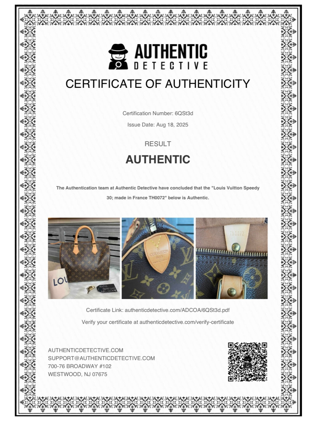 Louis Vuitton Speedy 30