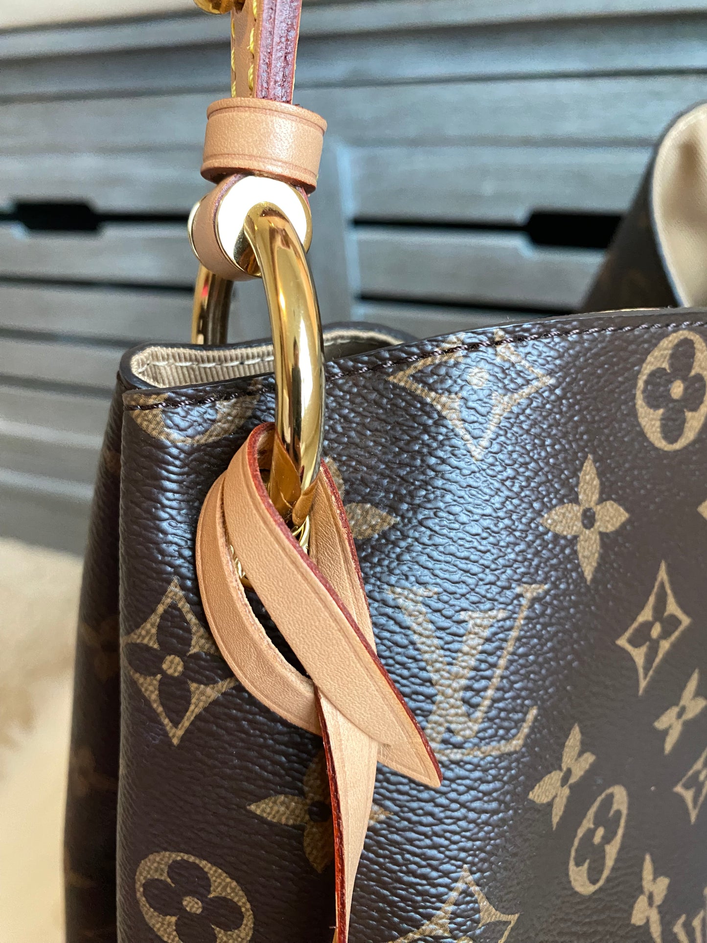 Louis Vuitton Graceful MM Beige Interior