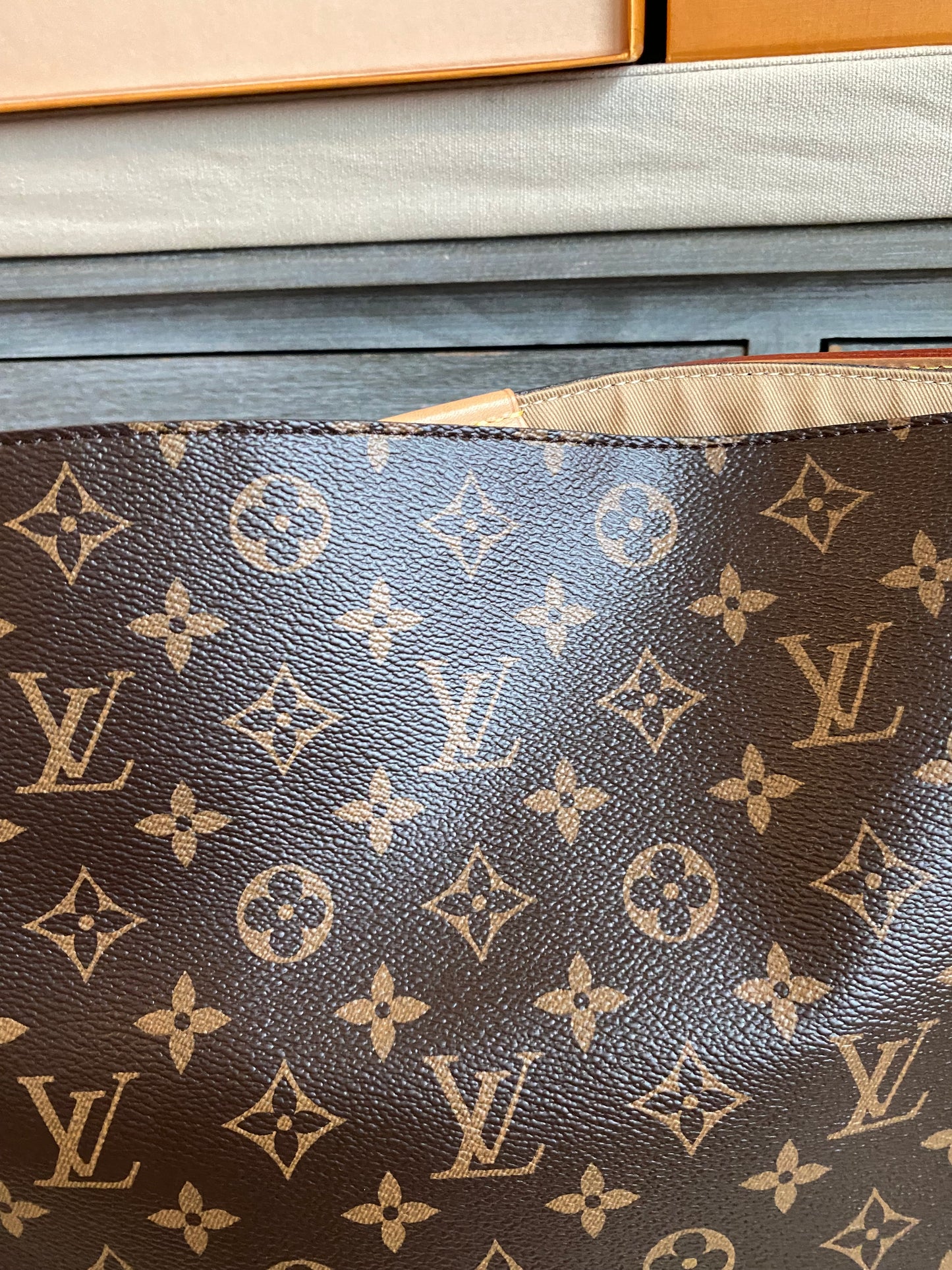 Louis Vuitton Graceful MM Beige Interior