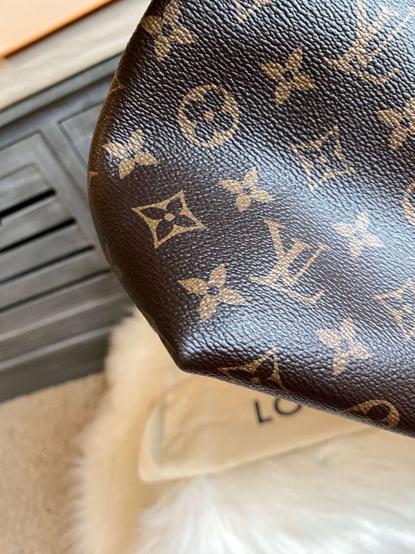 Louis Vuitton Graceful MM Beige Interior