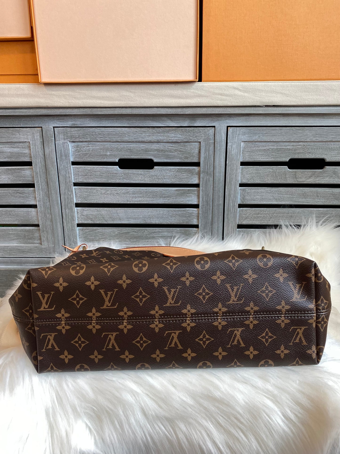 Louis Vuitton Graceful MM Beige Interior